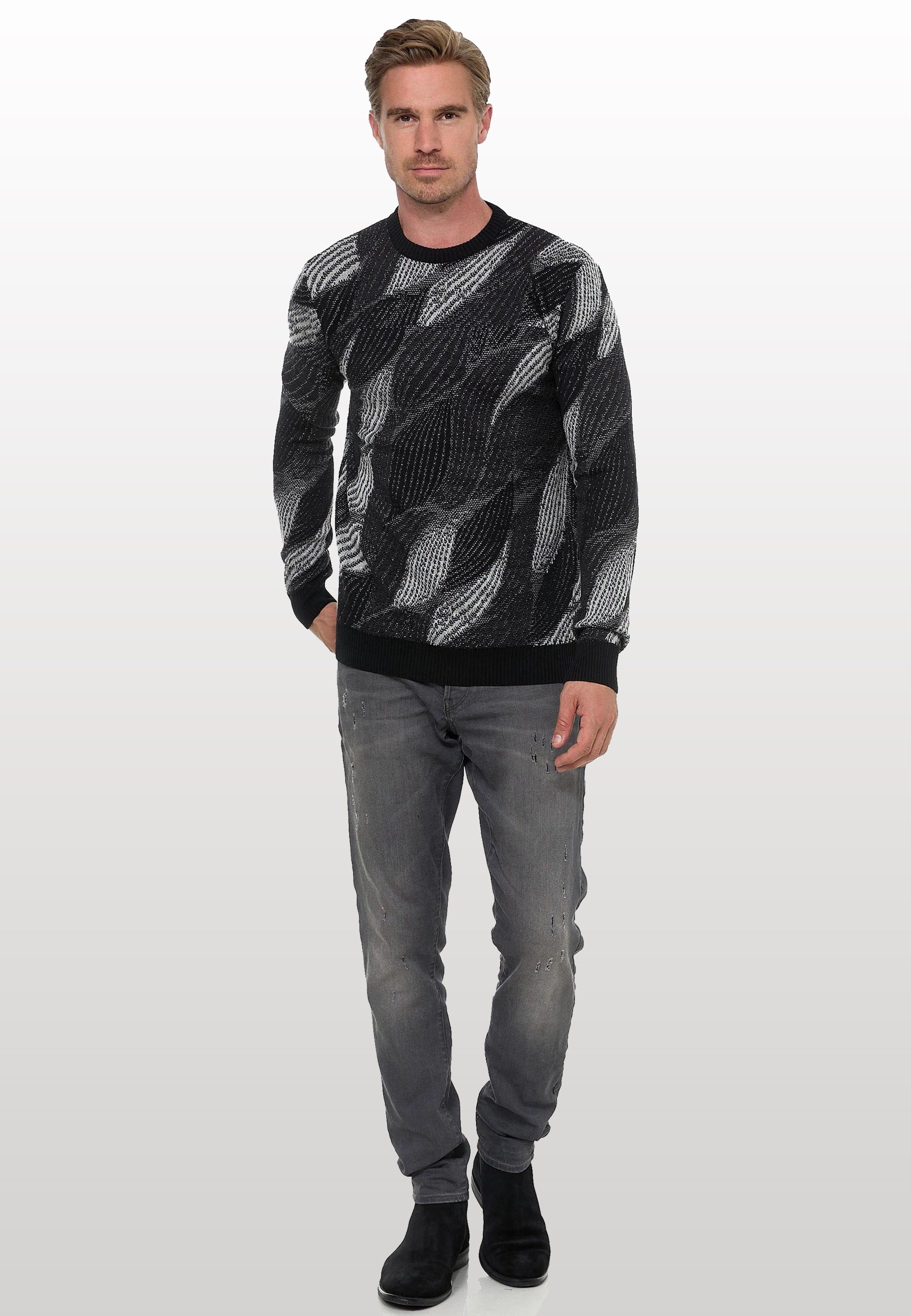 Rusty Neal Strickpullover im angesagten Wellen-Design günstig online kaufen