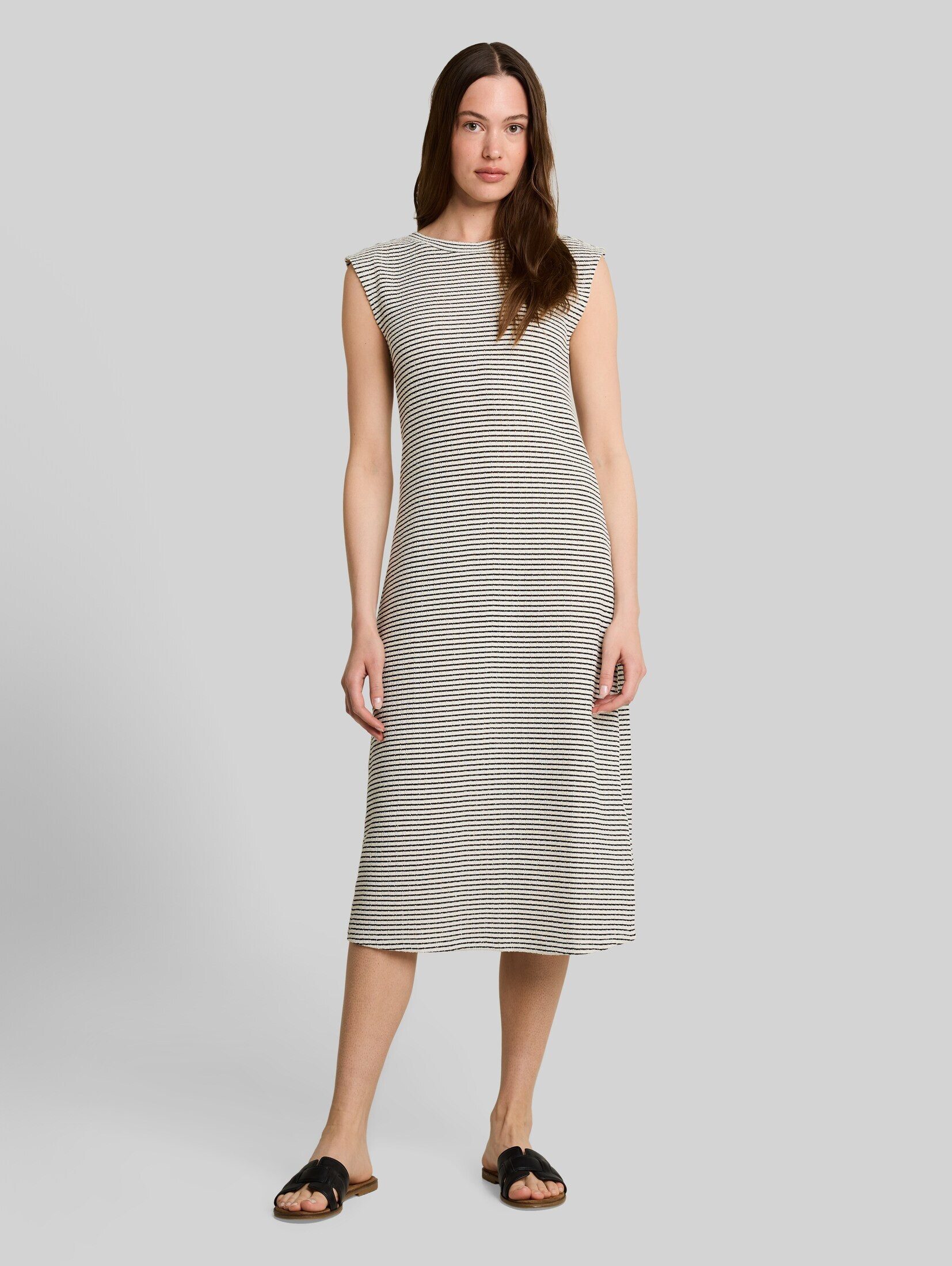 TOM TAILOR Denim Sommerkleid Kleider & Jumpsuits Fitted Jacquard Midi-Kleid