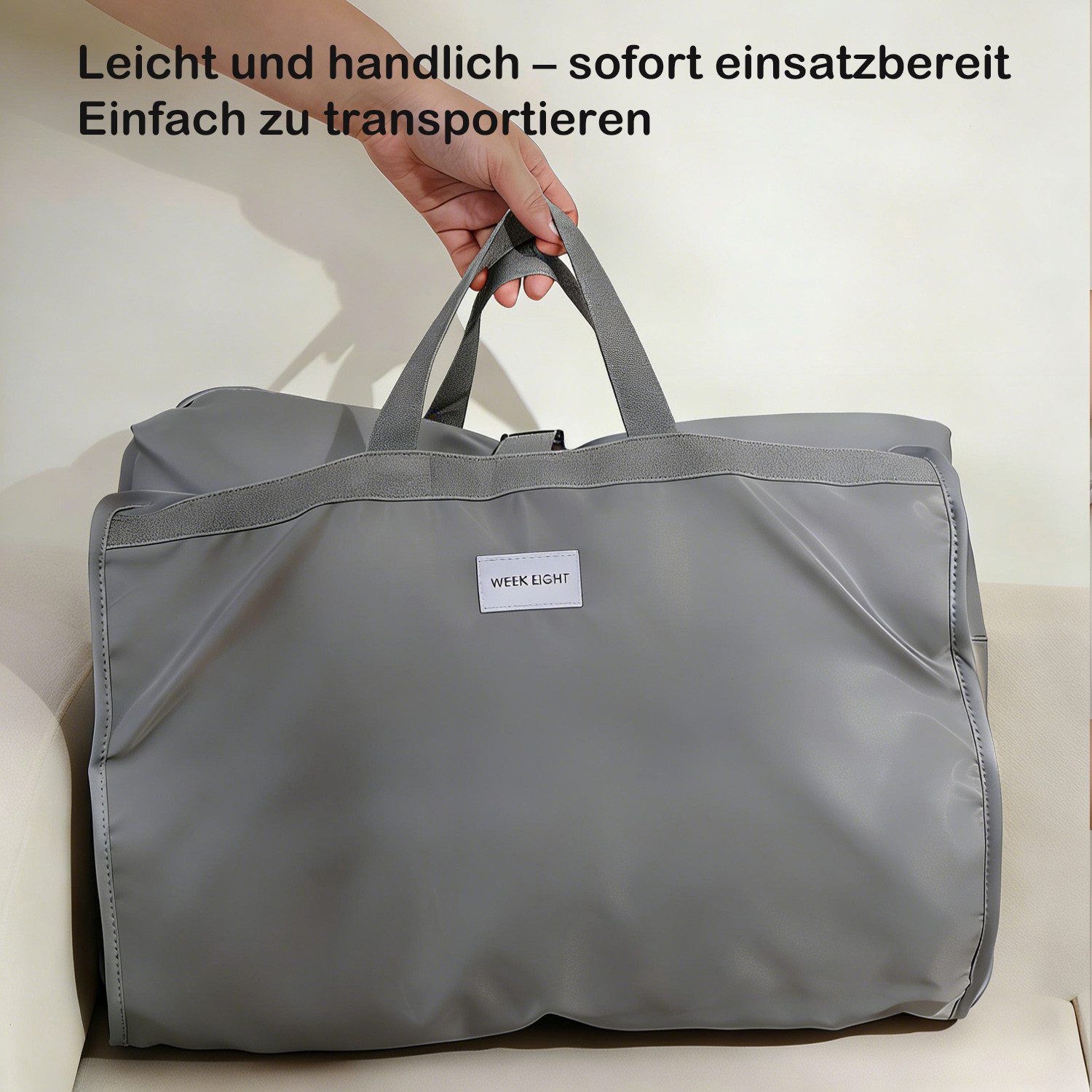 Fyrove Reisetasche 10-in-1 Hängende Reise-Organizer-Tasche mit wasserdichten Fächern, Packtaschen für koffer, mit 10 einfarbigen Taschen – Bild 5 von 5