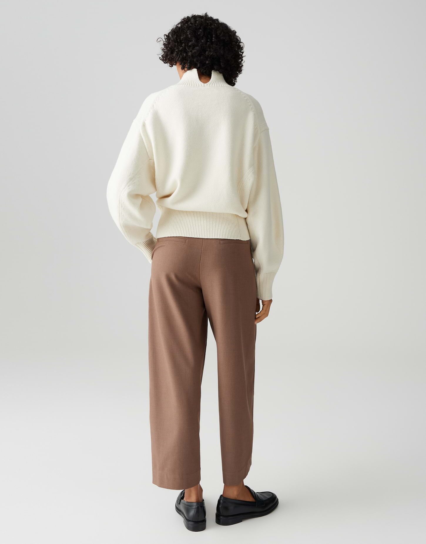 OPUS Strickpullover Strickpullover PANDINI Regular aus Woll Mix