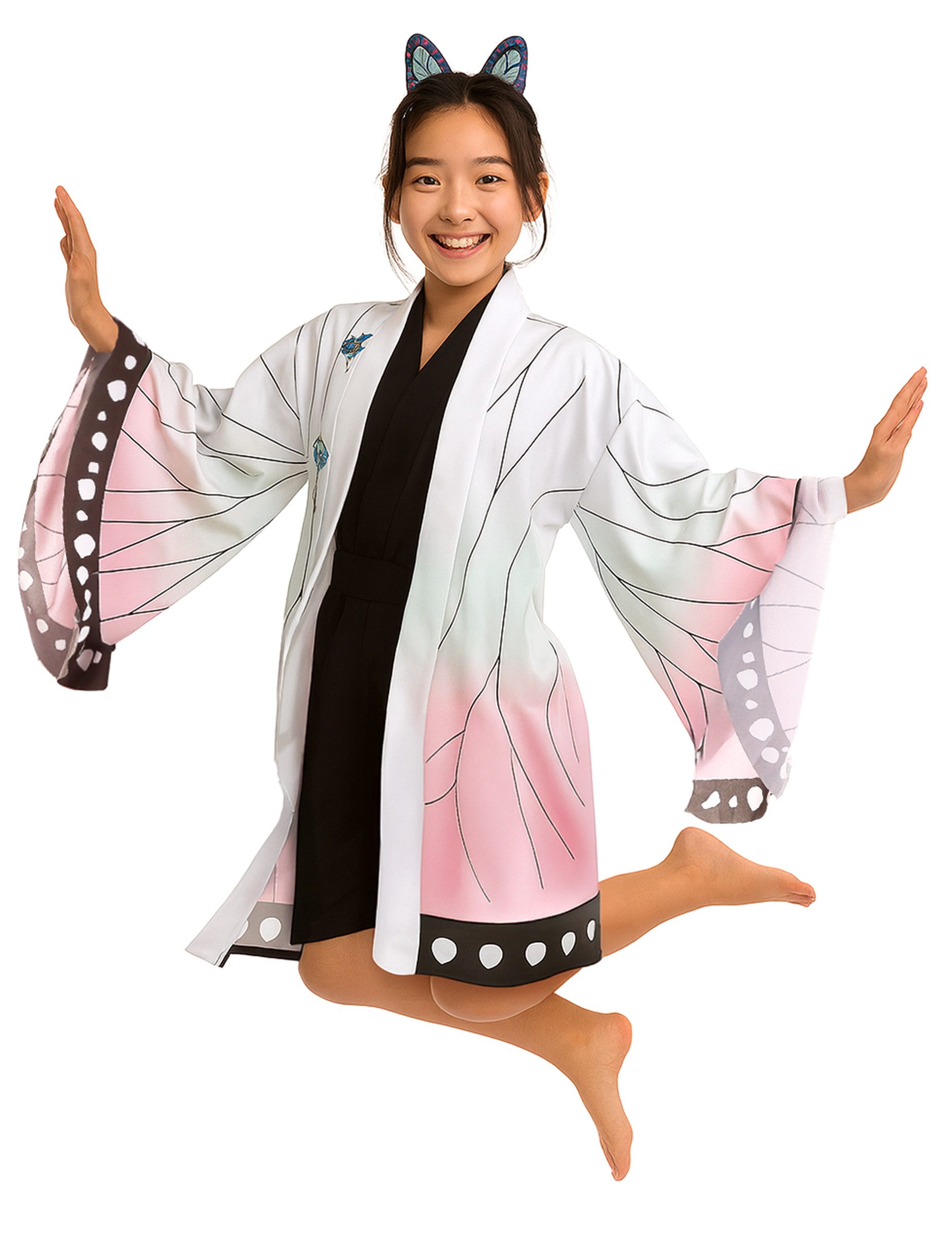 REDSUN Kostüm Schmetterlingskimono für Erwachsene weiß günstig online kaufen