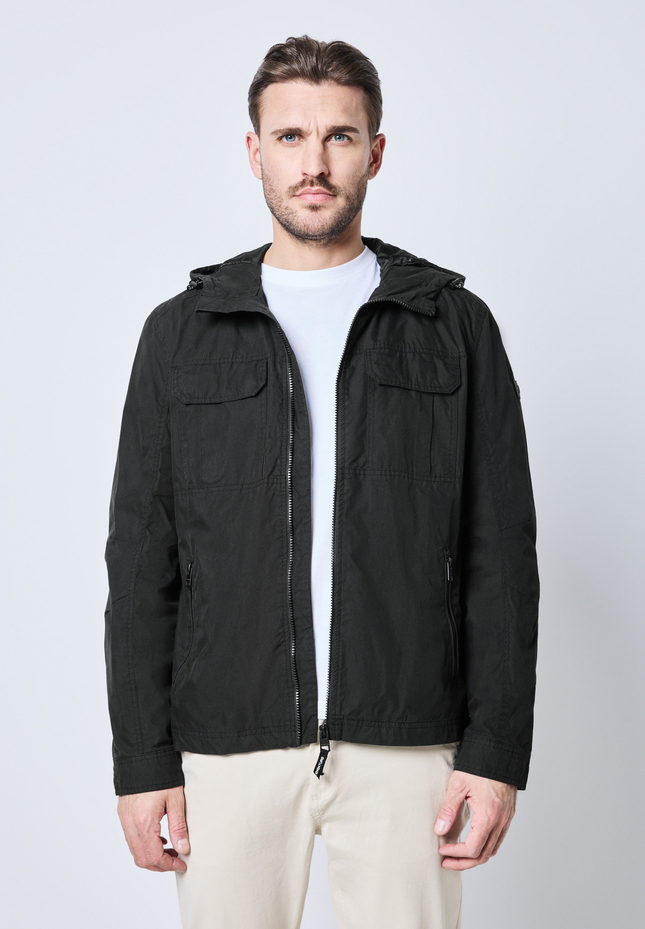 STREET ONE MEN Funktionsjacke, mit Kapuze, mit Kapuze mit Tunnelzugband günstig online kaufen