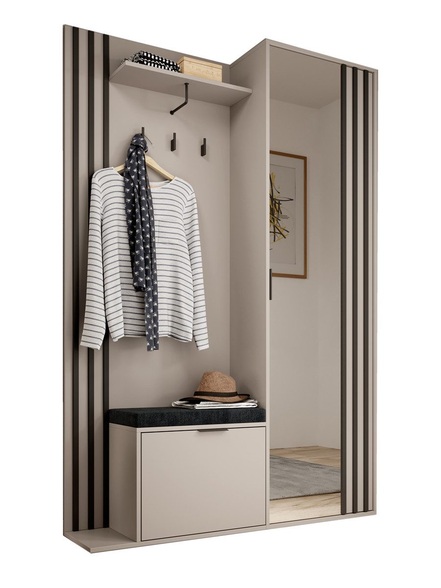 Compleo Garderoben-Set mit Spiegel, Flur Set, günstig online kaufen