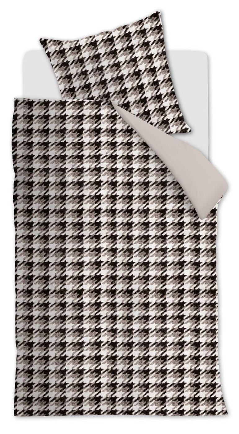 Rivièra Maison Kissenhülle Pied Poule Sand 80X80 Sand Biber 80 x 80 cm 1 Kissenbezug, (1 Stück), Kissenbezug für Dekokissen Zierkissen Kissenhülle