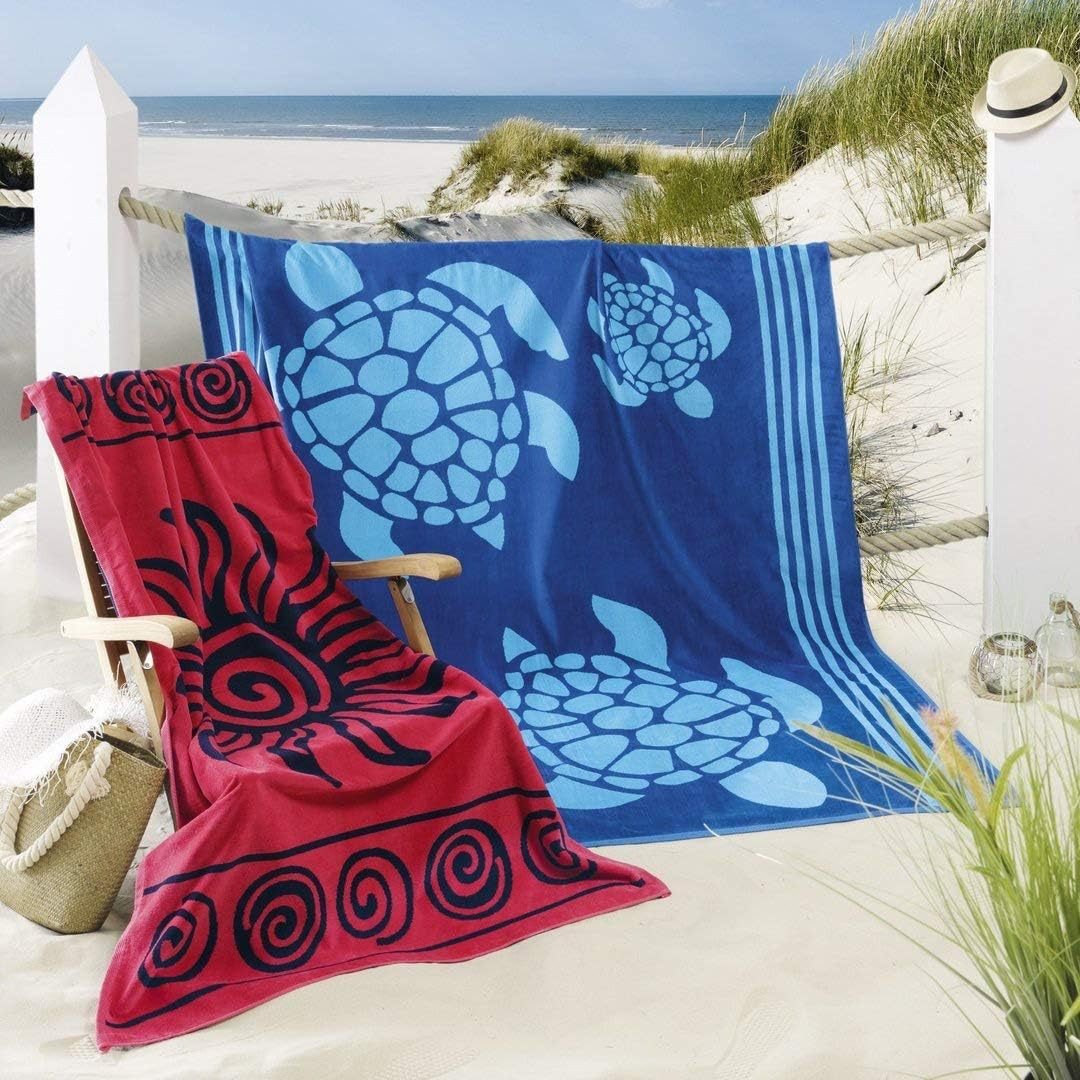 Delindo Lifestyle Strandtuch Tropical SUN, XXL Strandlaken aus 100% ägyptis günstig online kaufen