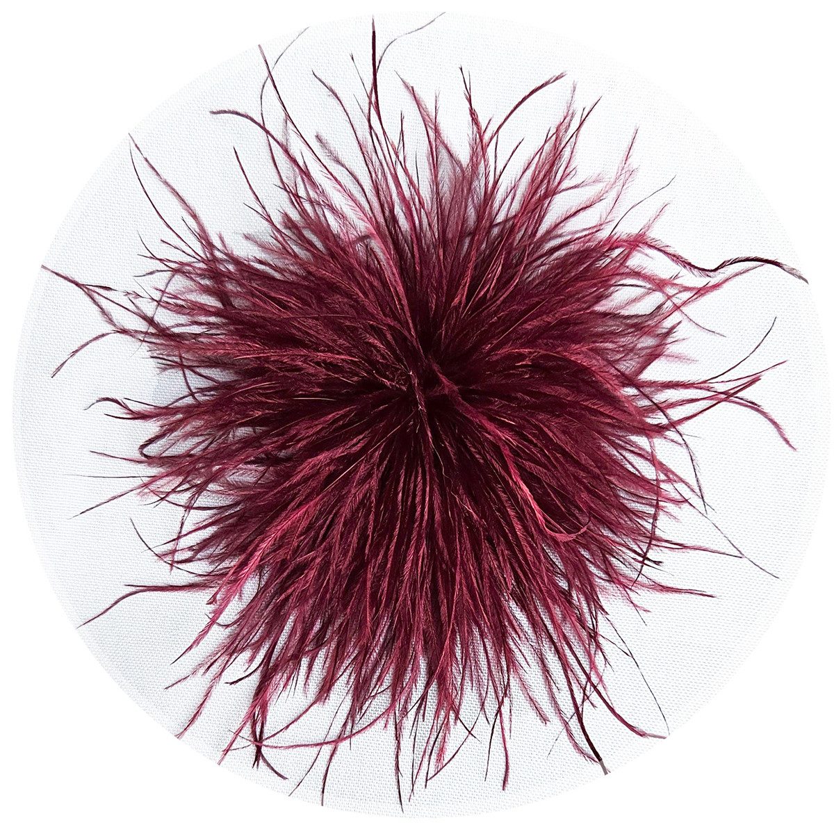 Brosche Federbrosche Weinrot Clip Antecker Federn Klammer Haarklammer Strau günstig online kaufen