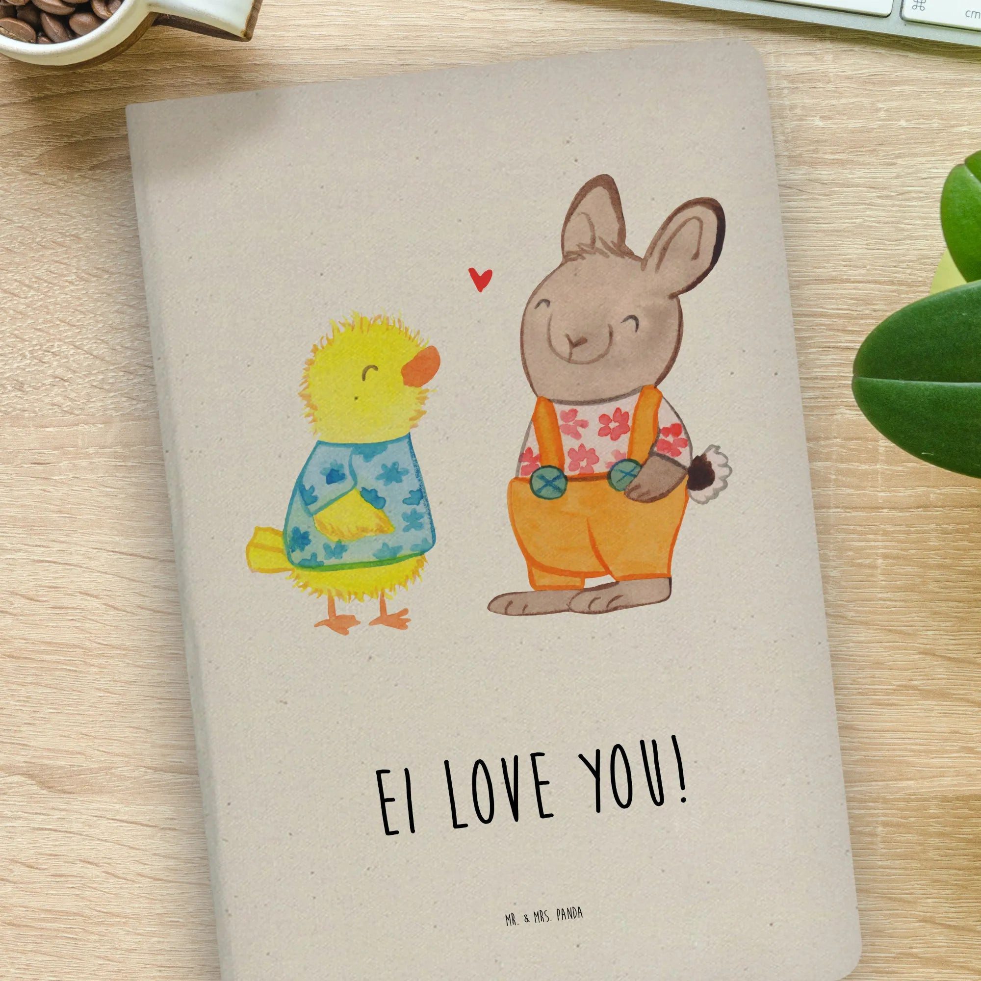 Thumbnail - Mr. & Mrs. Panda Notizbuch Ostern Freundschaft - Transparent - Geschenk, DIN A4 Arbeitsbuch, Lie Mr. & Mrs. Panda, Bezau...