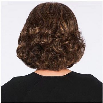 AUKUU Kostüm-Perücke Perücke Perücke für Damen braun weiblich kurzes Haar kurzes, lockiges flauschiges Haar Perücke aus Chemiefaserhaar