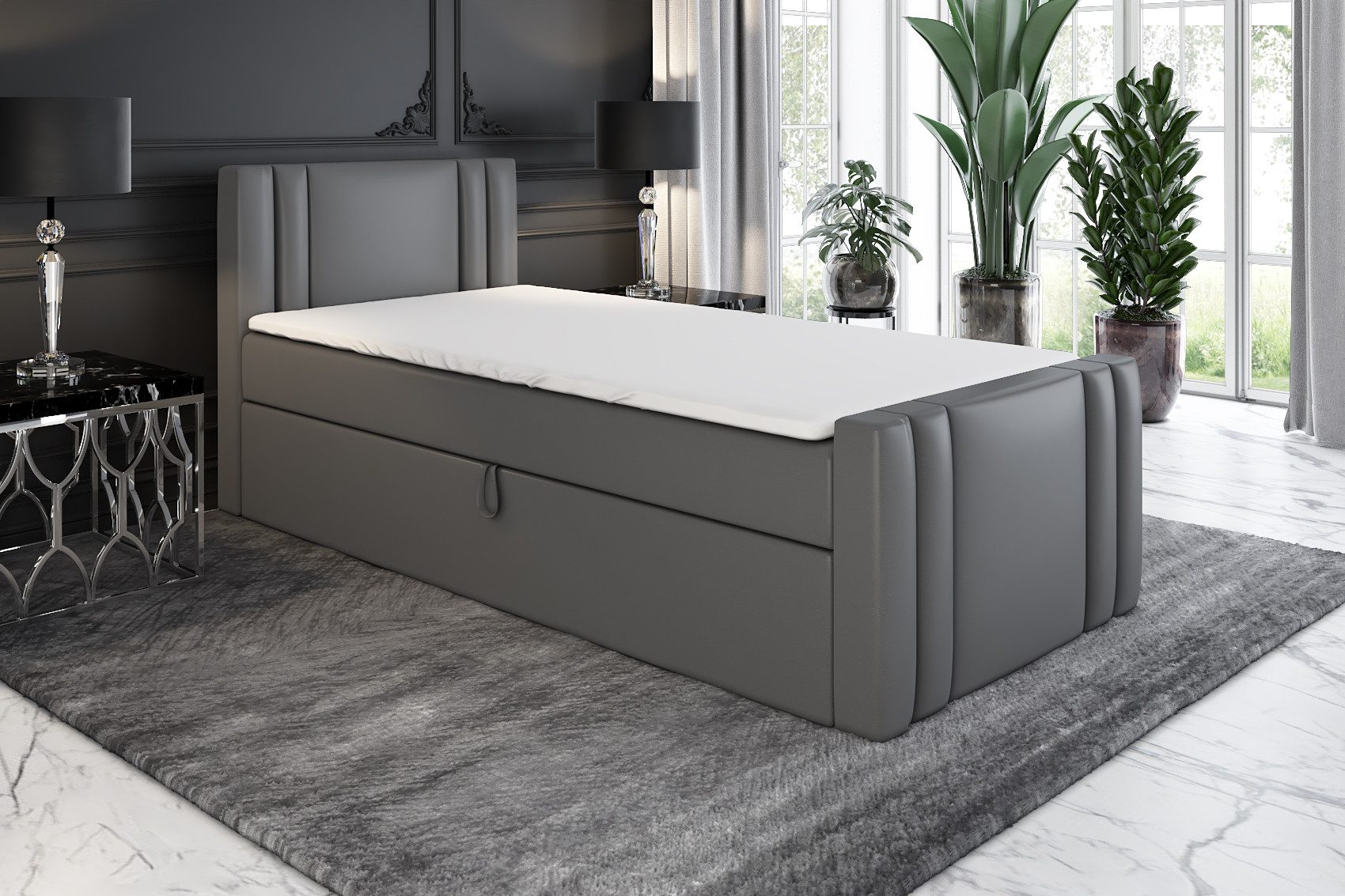 A&J MöbelLand GmbH Boxspringbett Einzelbett KLAUS günstig online kaufen