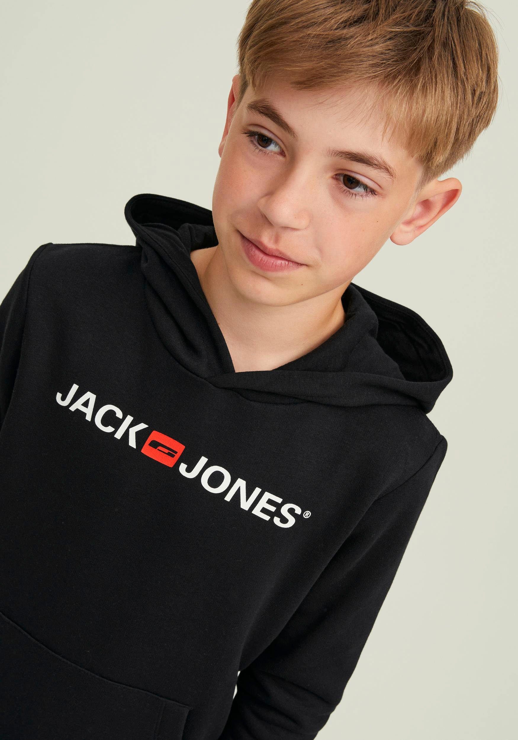 Jack & Jones Junior Schwarz Kapuzensweatshirt