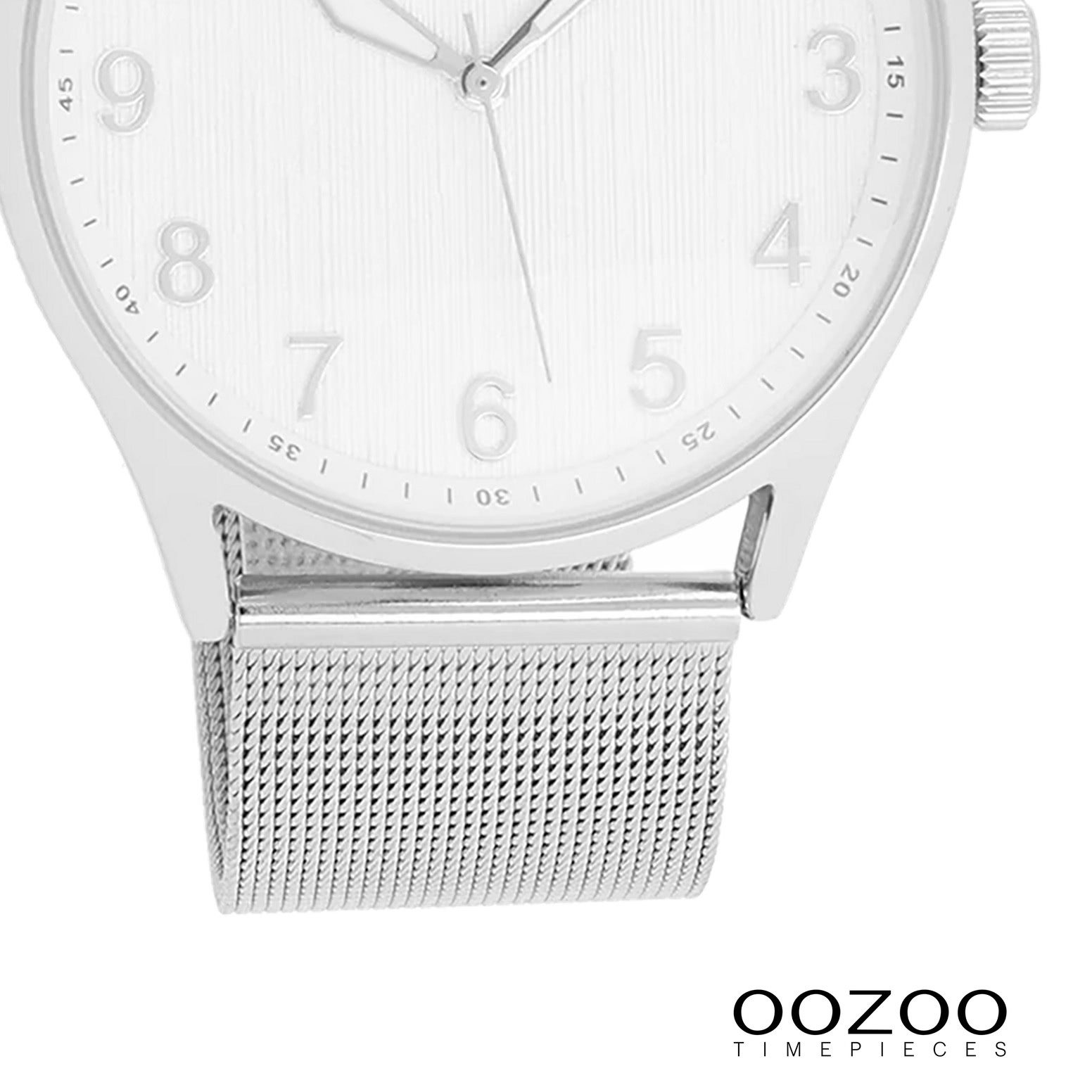 OOZOO Quarzuhr Oozoo Damen Armbanduhr Timepieces Analog, (Analoguhr), Damenuhr rund, groß (ca. 41mm) Metallarmband, Elegant-Style