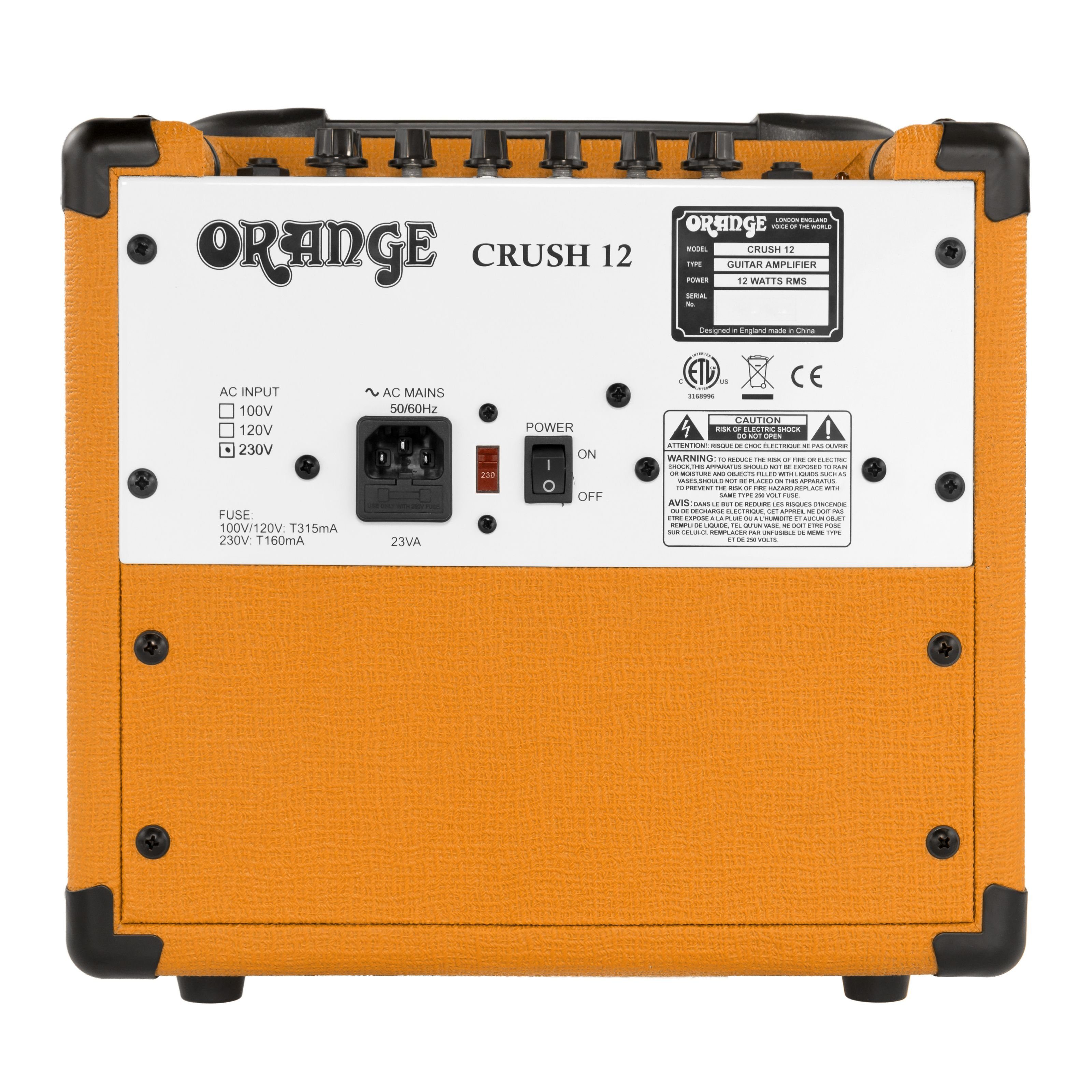 E-Gitarre) Orange (Crush Combo Verstärker Verstärker Transistor 12 für -