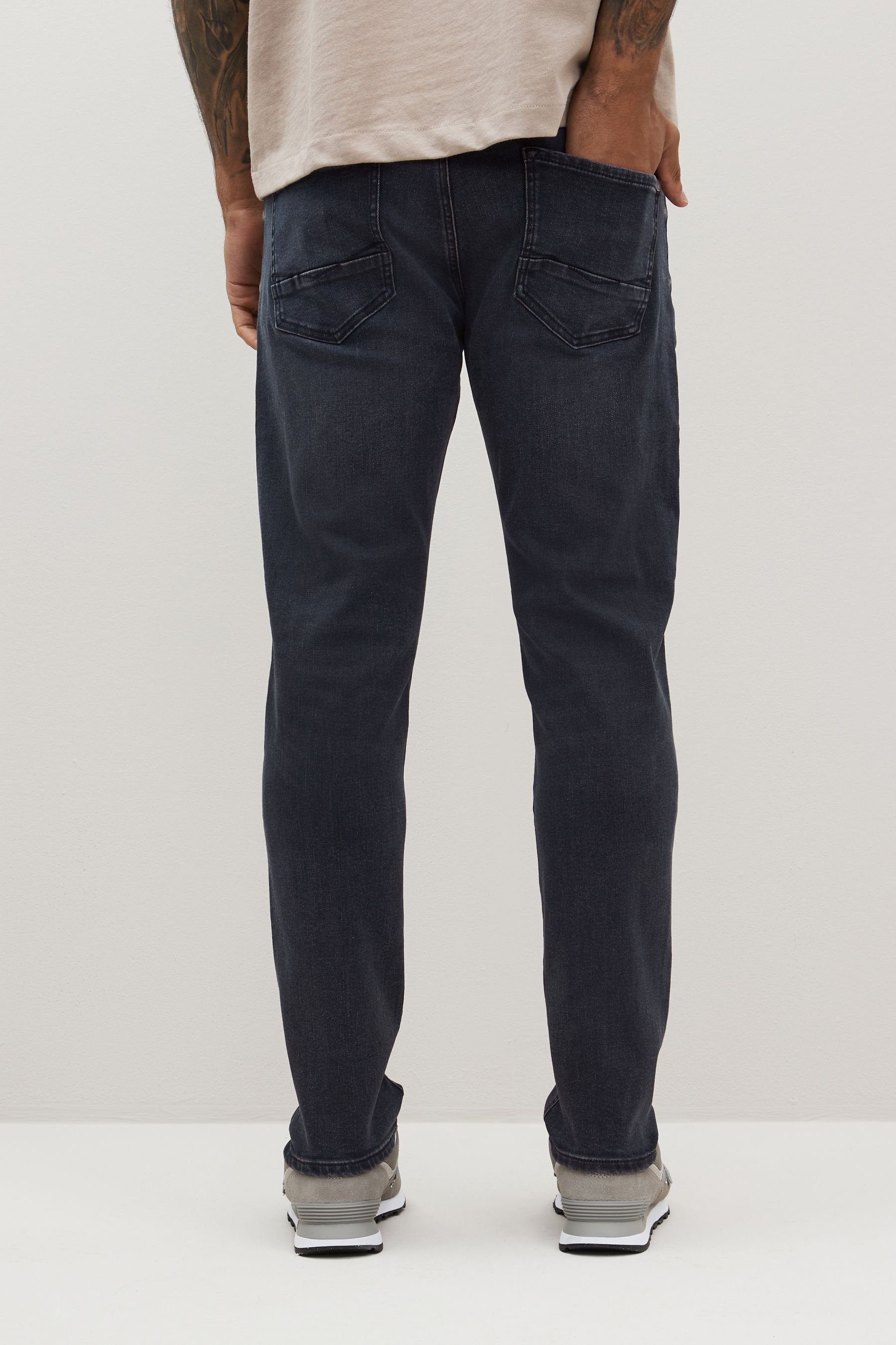 (1-tlg) Slim-fit-Jeans Grey Jeans Next - Slim Motionflex
