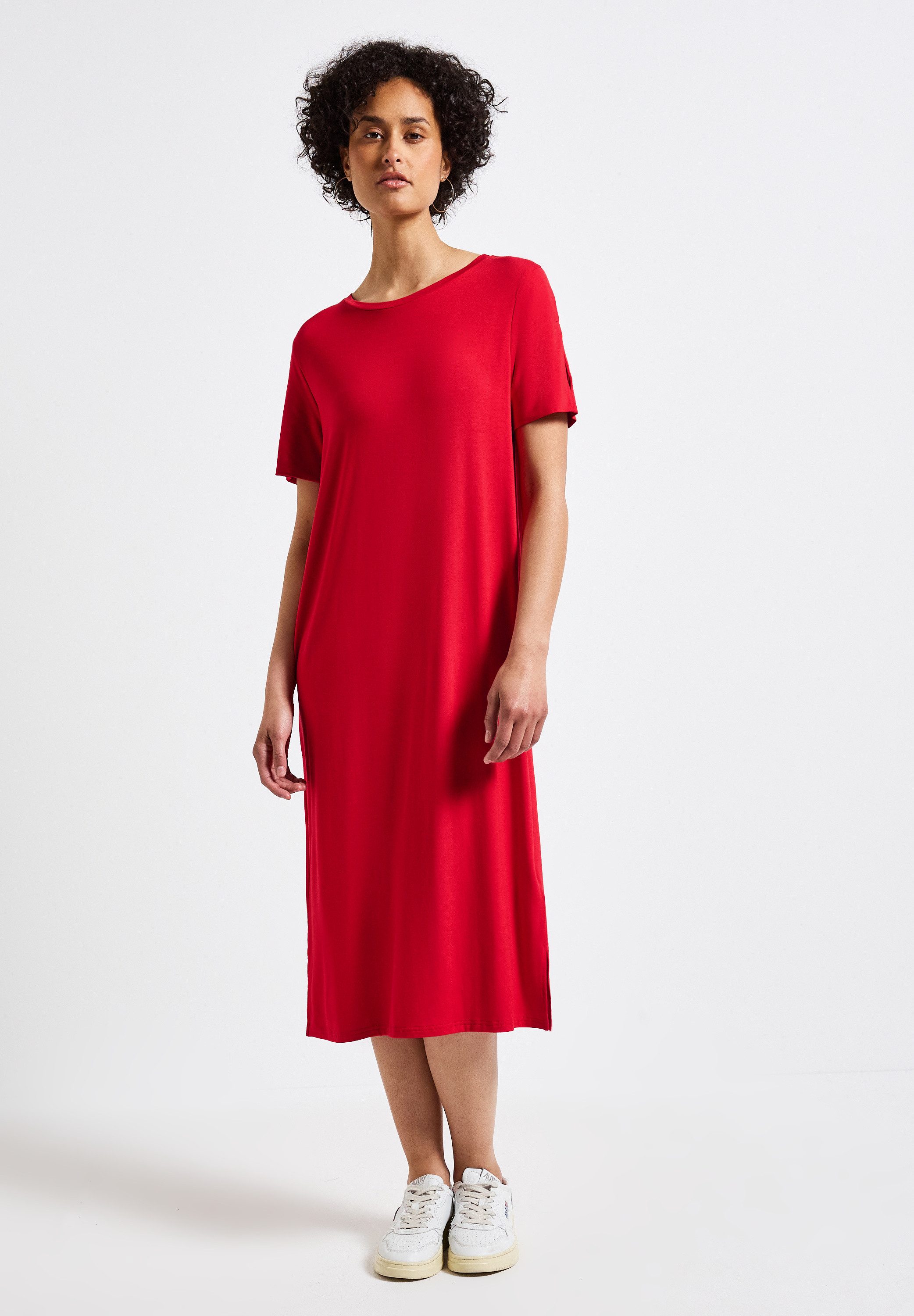 STREET ONE Midikleid mit Rundhalsausschnitt günstig online kaufen