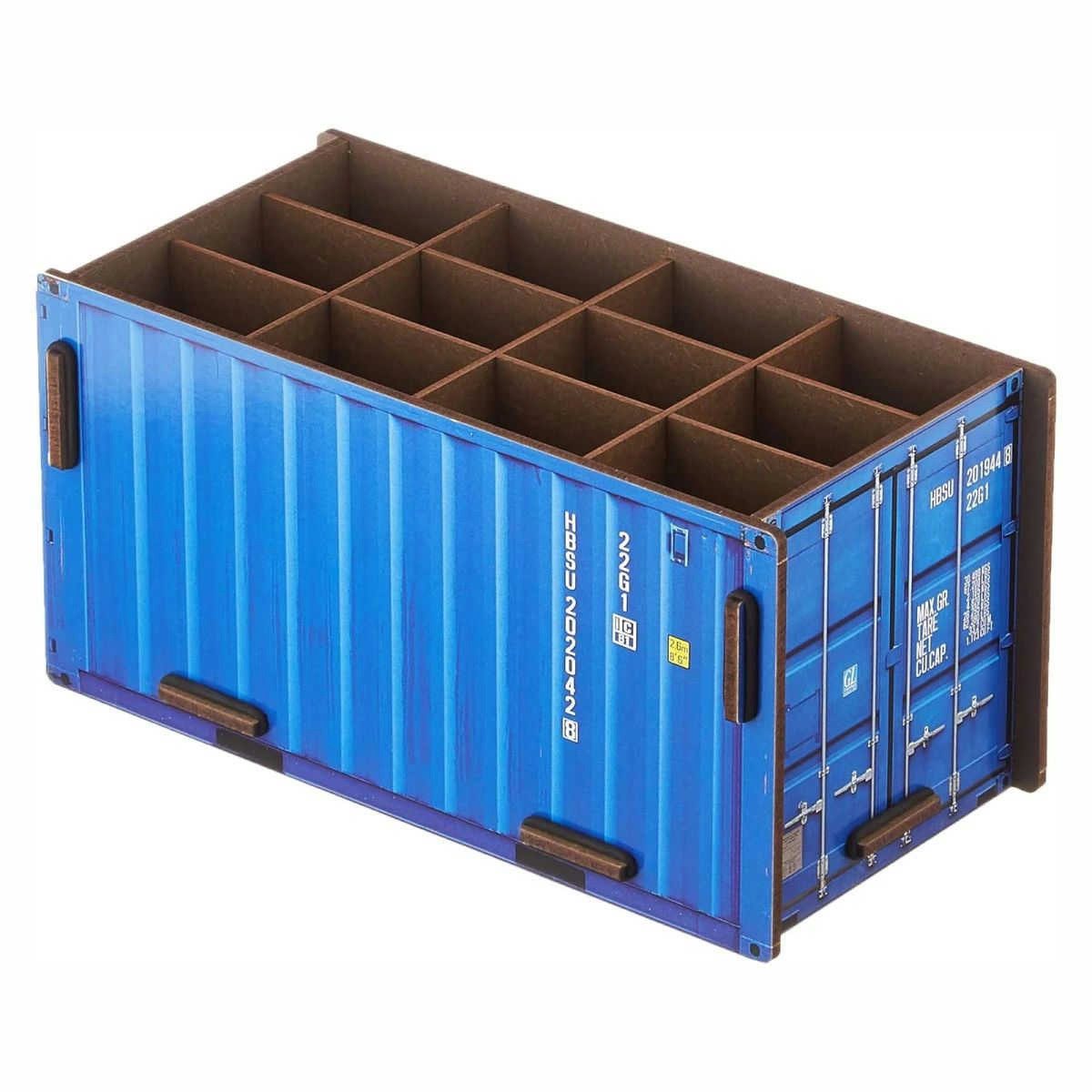 WERKHAUS® Aufbewahrungsbox Stiftebox Stiftehalter Container blau CO 1011