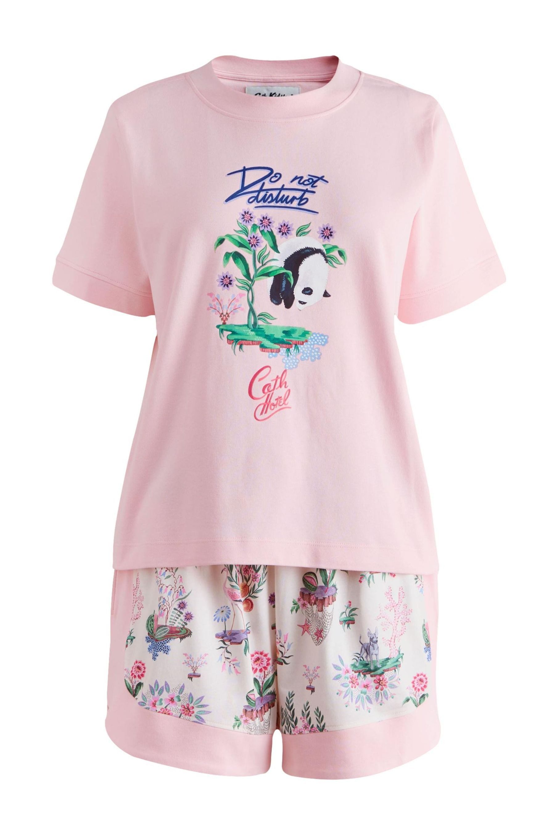 Cath Kidston Pyjama Cath Kidston Schlafanzug mit Panda-Print (2 tlg)