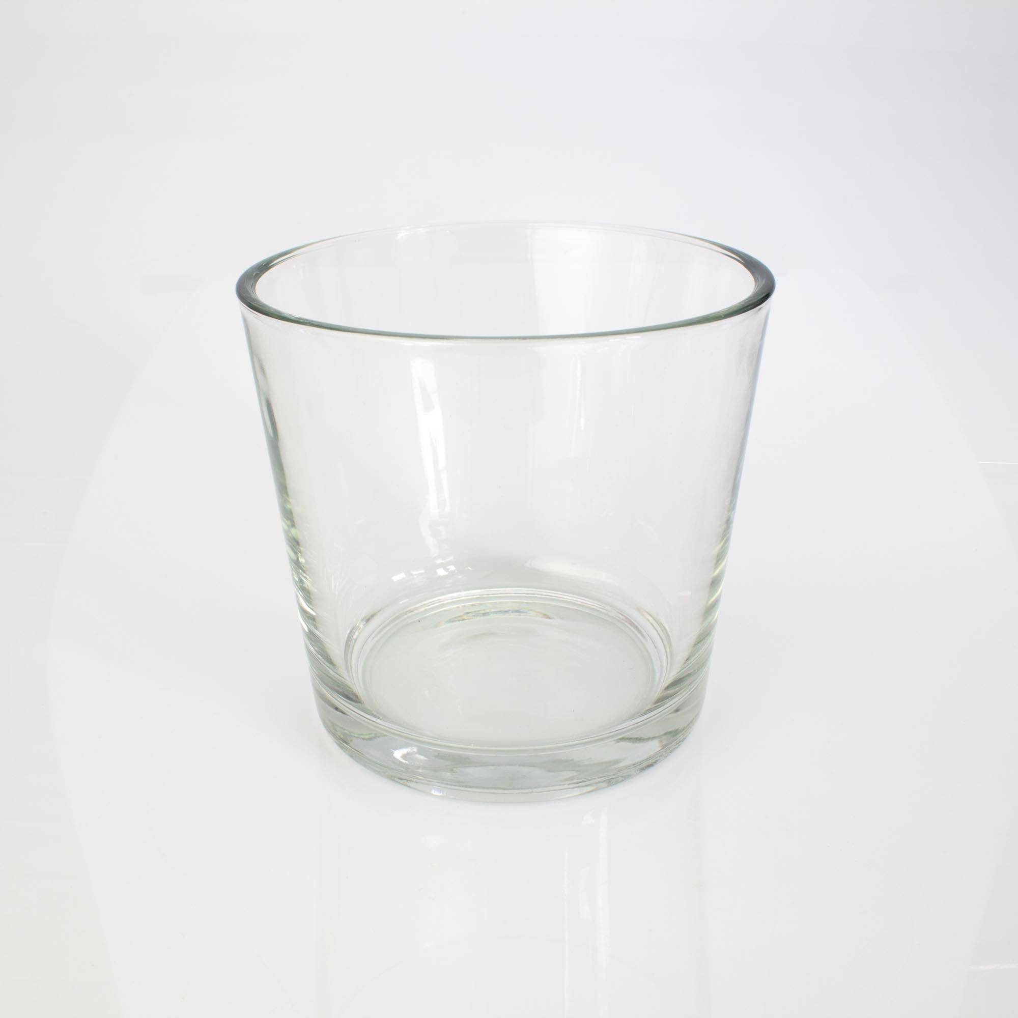 INNA-Glas Blumentopf Pflanzentopf aus Glas Alena, klar, 16cm, Ø17cm