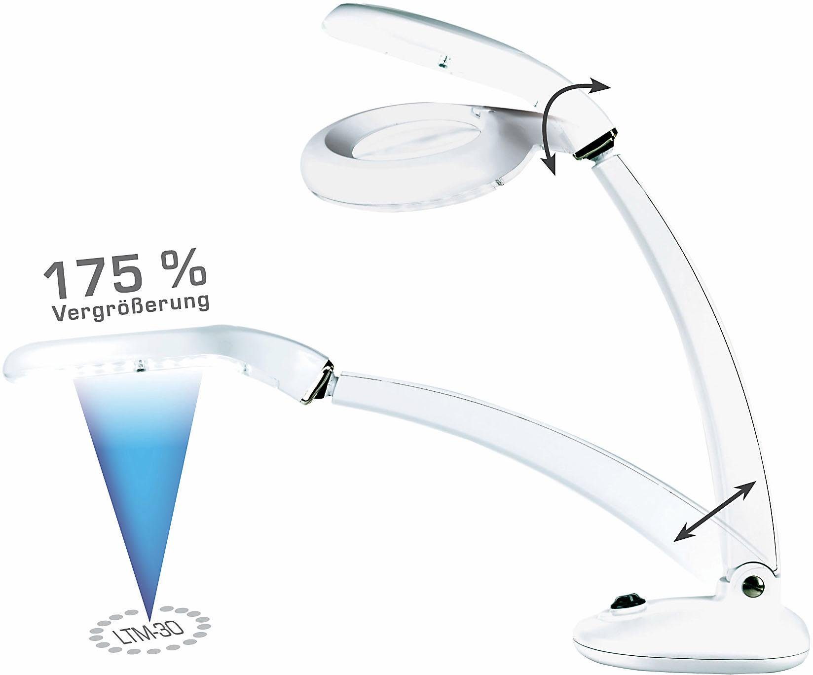 promed Lupenlampe LTM-30, LED wechselbar, Neutralweiß, 175% Vergrößerung