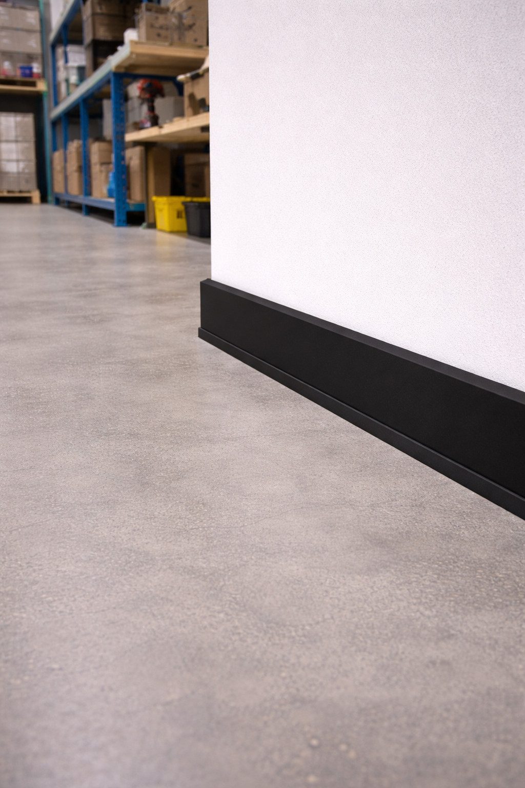 Südbrock Sockelleiste Sockelleiste Hartschaum PVC 12 x 60 Dichtlippe Schwarz, L: 250 cm, H: 6 cm, 1-St.