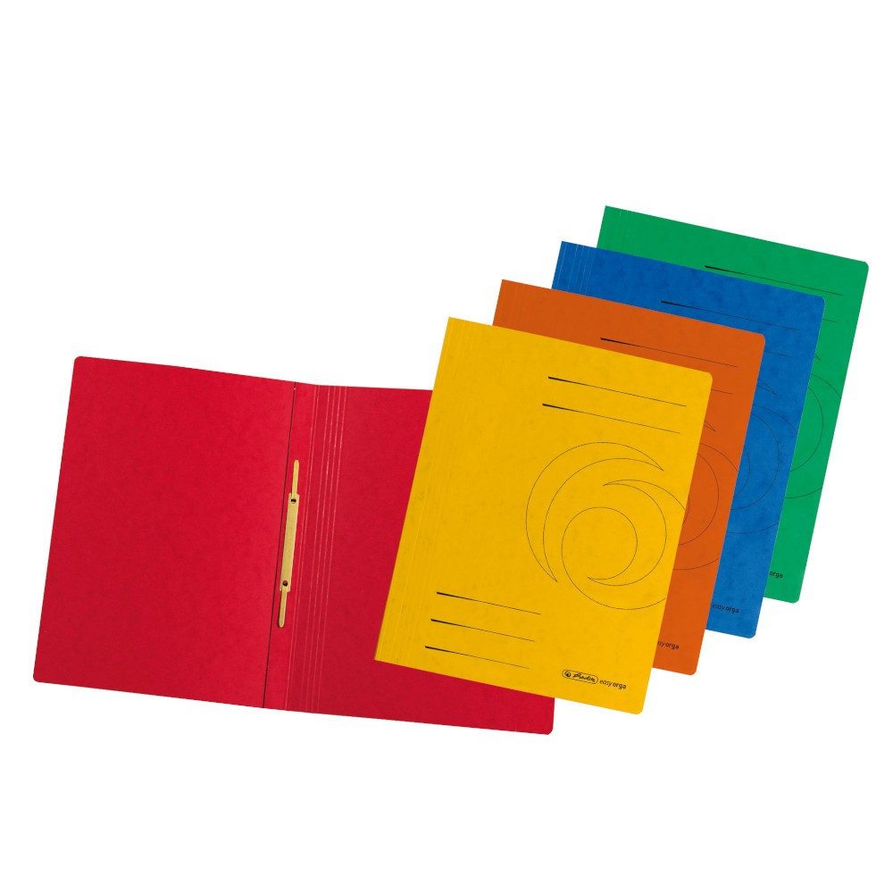 HAMELIN PAPERBRANDS Hefter herlitz Schnellhefter easy orga Karton 5 Farben DIN A4 10 Stück