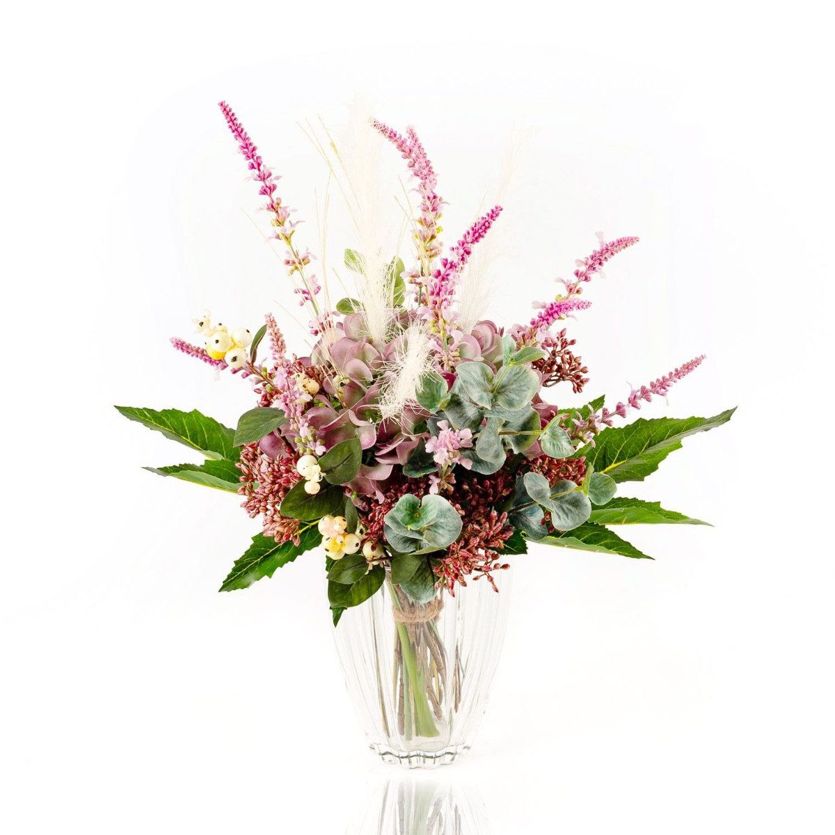 Kunstblumenstrauß Deko Herbststrauß Keona, violett-rosa, 50cm, Ø40cm, artplants, Höhe 50.0 cm. € 76,90