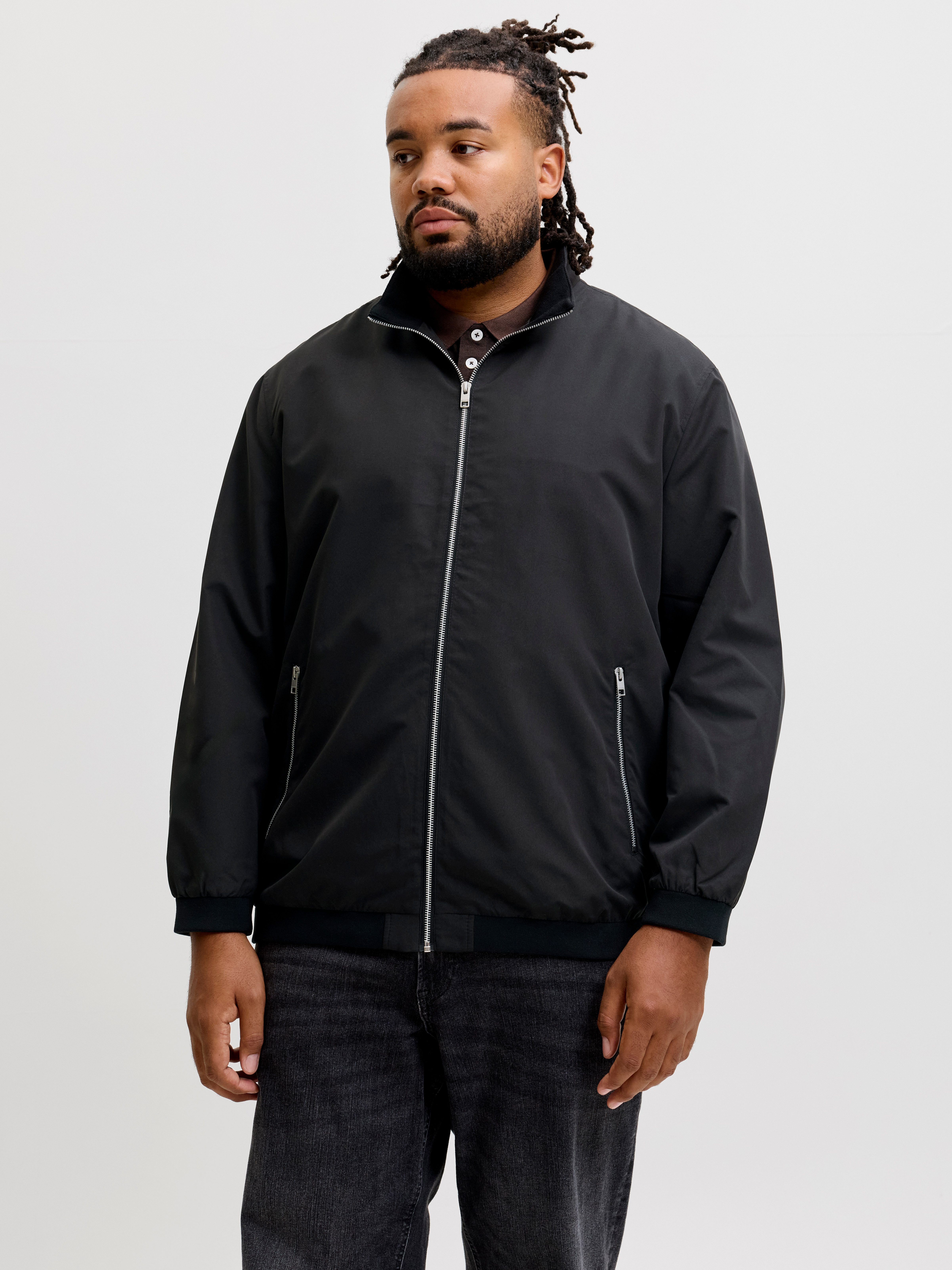 Jack & Jones PlusSize Blouson JJERUSH HARRINGTON BOMBER NOOS PLS Kunstfaser, regular fit