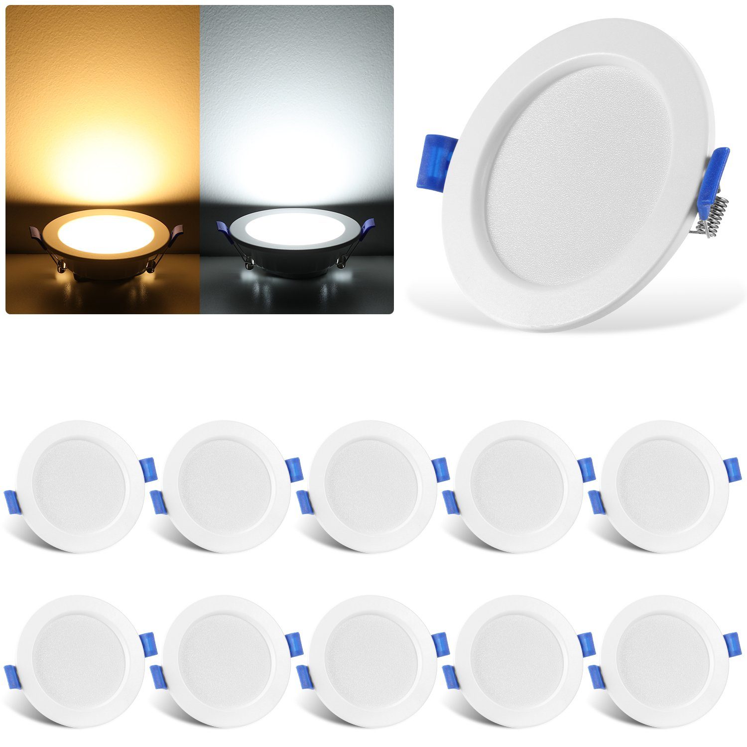 WILGOON LED Einbaustrahler 20x LED Einbaustrahler, günstig online kaufen