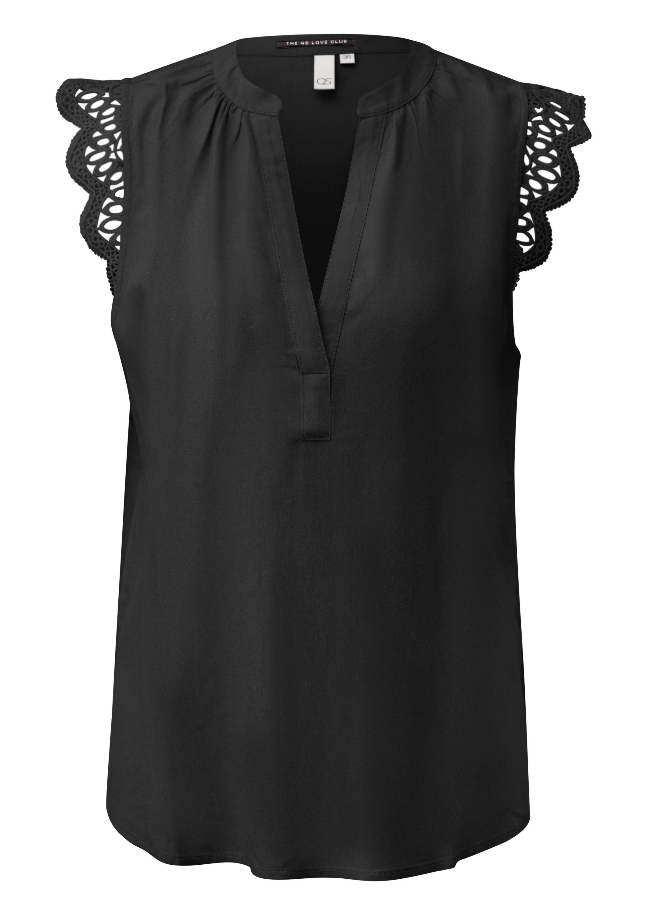 QS Blusentop Bluse Blusentop aus Viskose