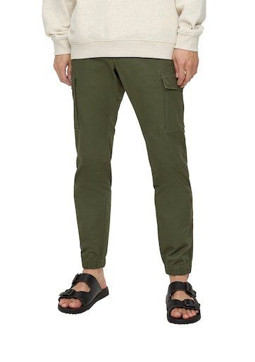 s.Oliver Cargohose mit Ton-in-Ton-Fäden green32 | Stretchhosen