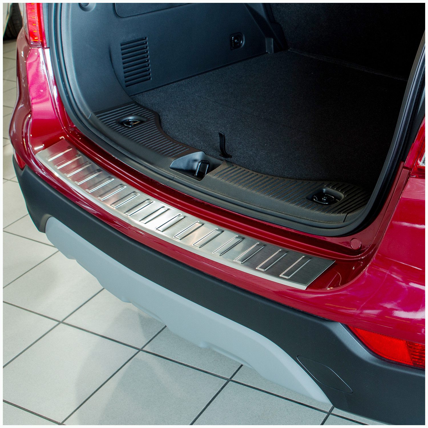 teileplus24 Ladekantenschutz L578 V2A Edelstahl kompatibel mit Opel Mokka X 2016-06/2019