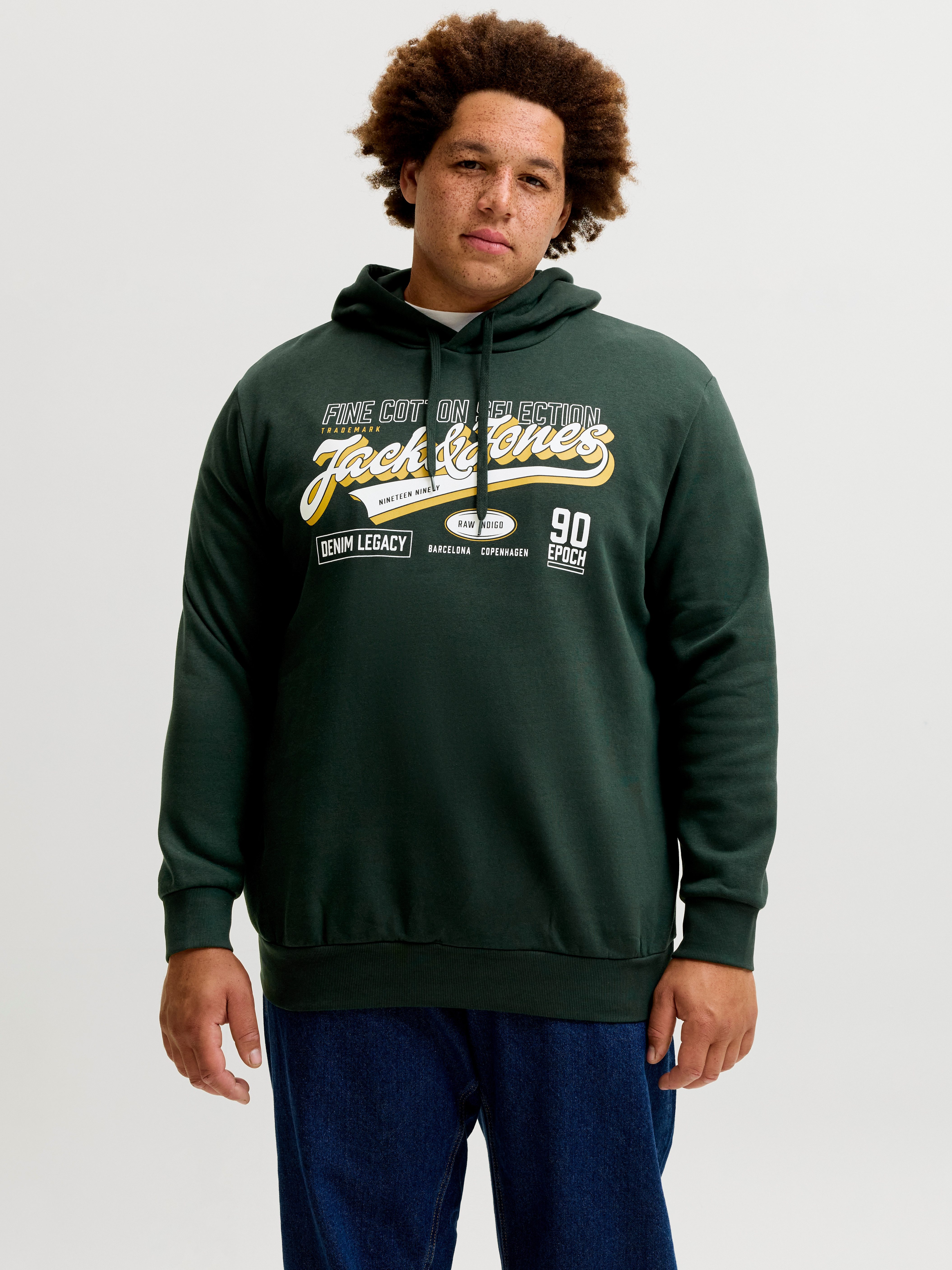 Kapuzensweatshirt JJELOGO SWEAT HOOD 2 COL AW26 SN PLS