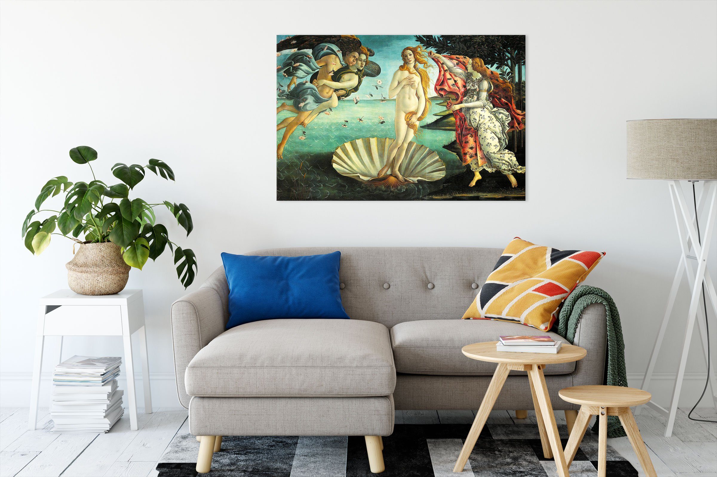 Pixxprint Leinwandbild Sandro Botticelli - Die Geburt der Venus, Sandro Bot günstig online kaufen