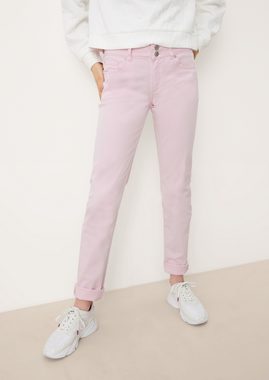 QS Stoffhose Jeans Catie / Slim Fit / Mid Rise / Slim Leg Logo