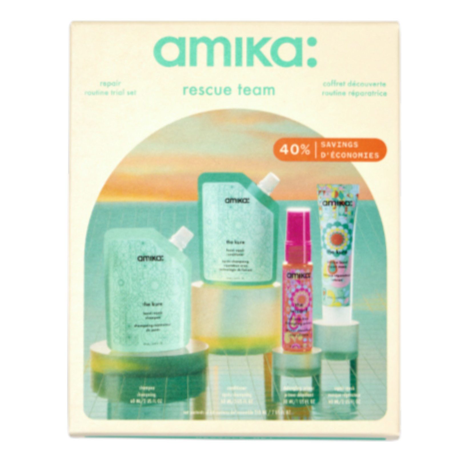 Amika Haarpflege-Set Amika signature saviors routine trial set, 4-tlg.