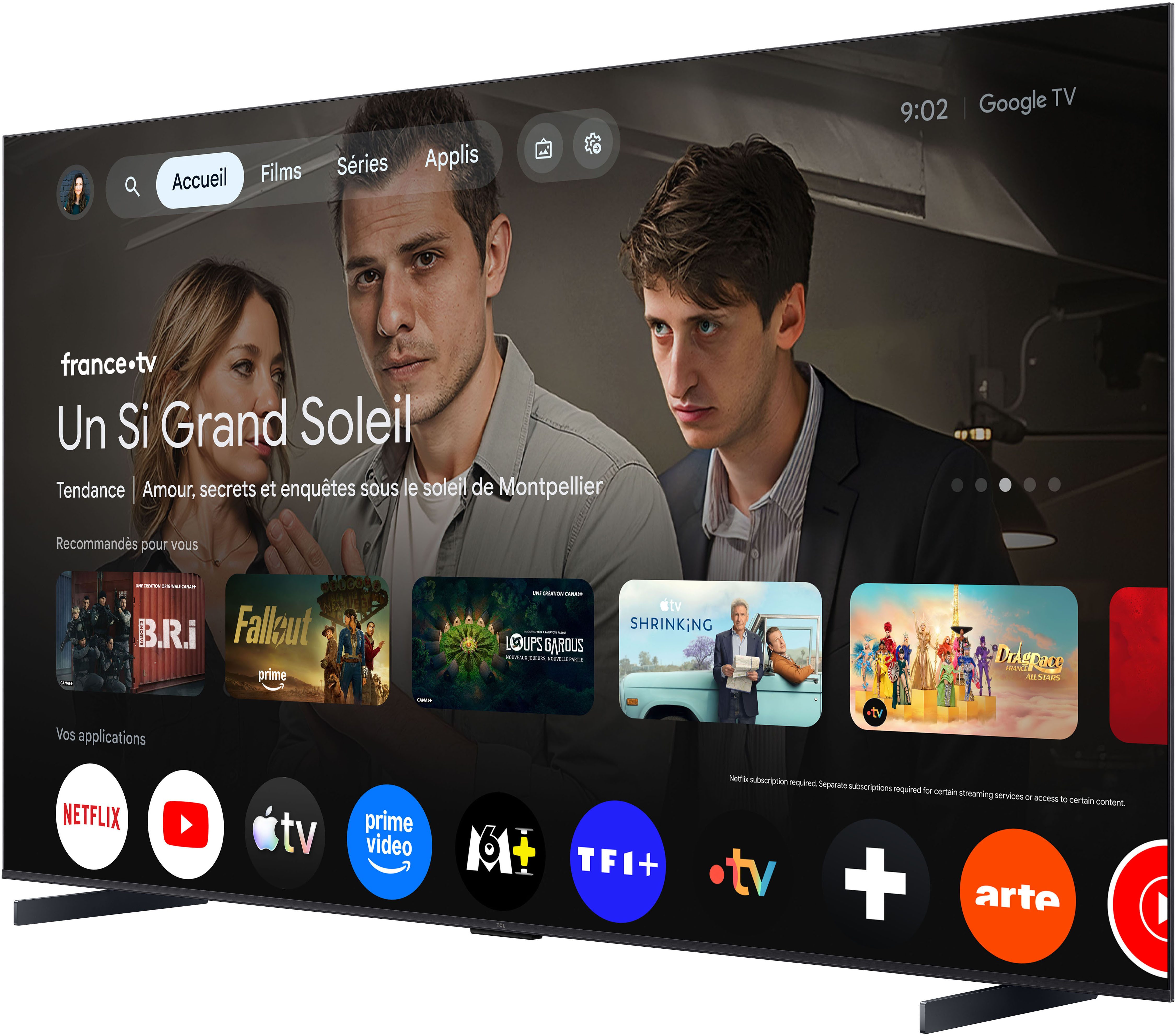 TCL 98Q7D Pro LED-Fernseher (248 cm/98 Zoll, 4K Ultra HD, Google TV, SQD-Mini LED, AiPQ Prozessor,ONKYO 2.1, Dolby Vision, Apple AirPlay 2)