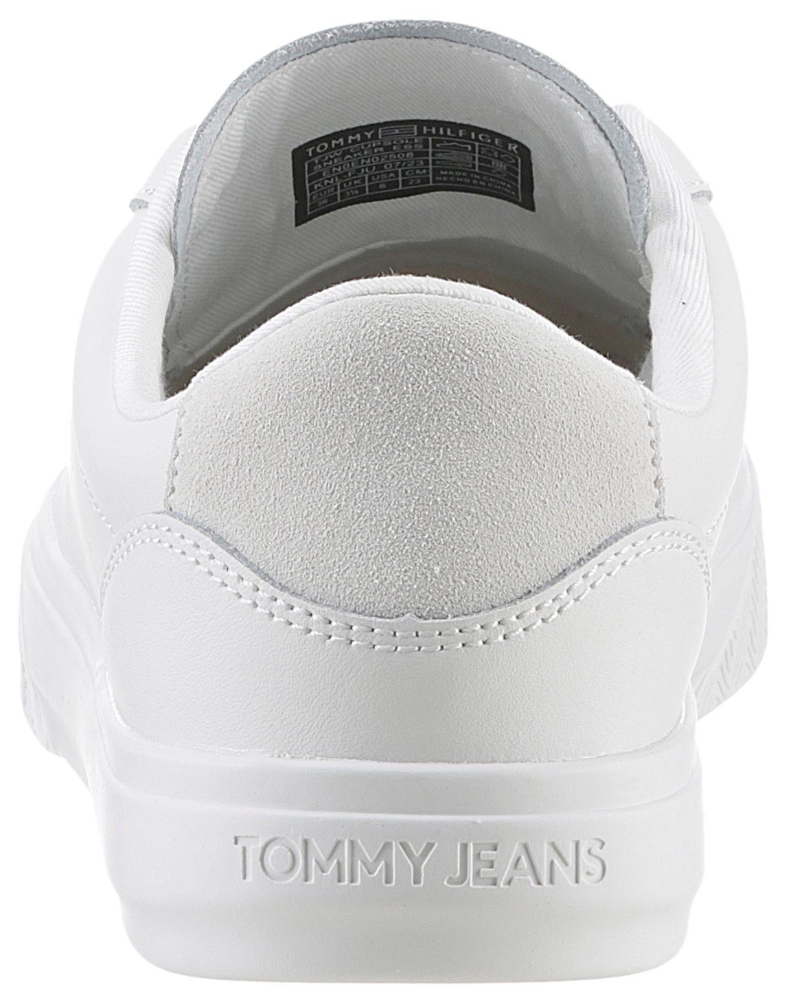 Tommy mit ESS Zunge Jeans TJW SNEAKER an ecru Logoaufnäher CUPSOLE Plateausneaker der