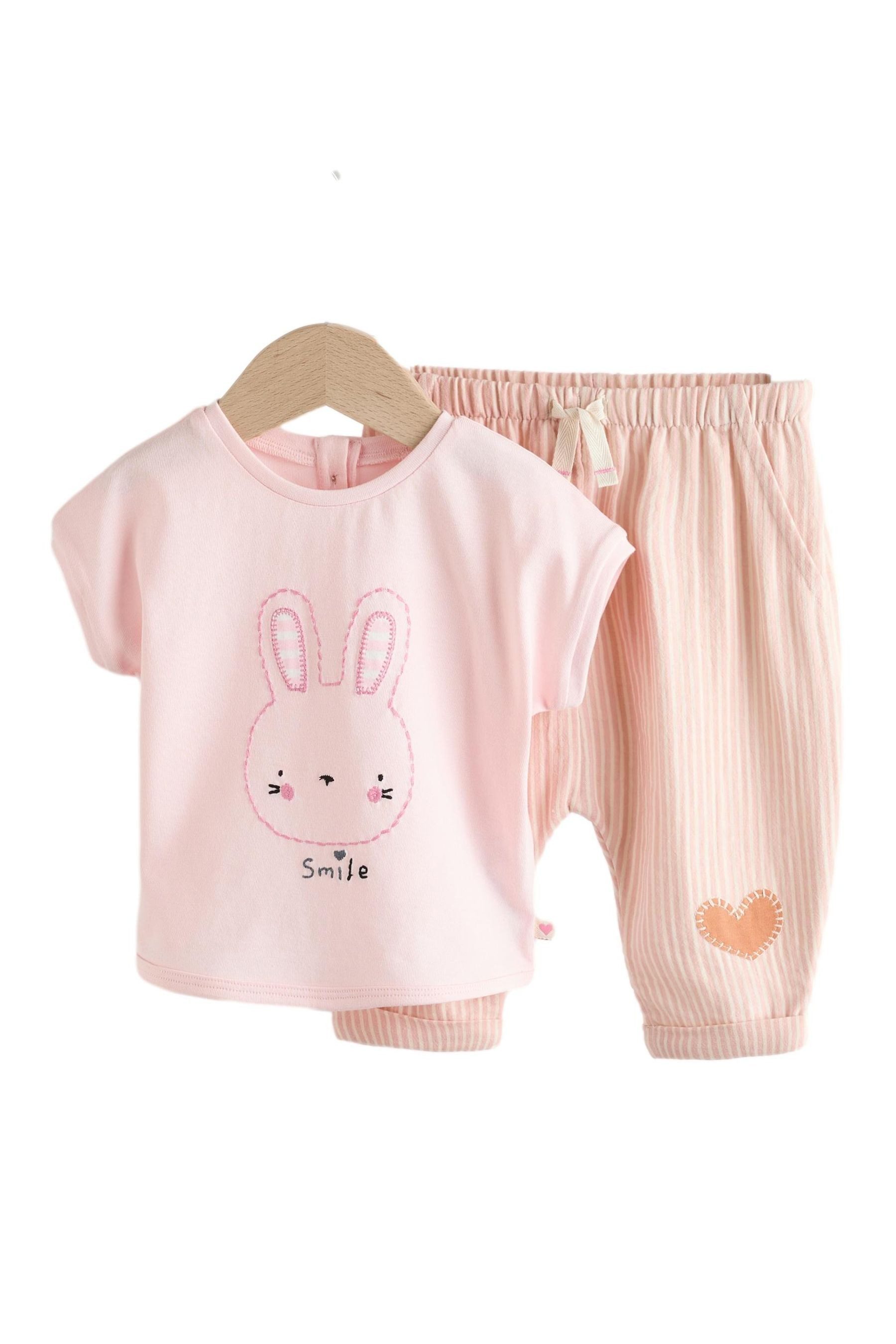 Top & Hose T-Shirt und weite Hose im 2er-Set