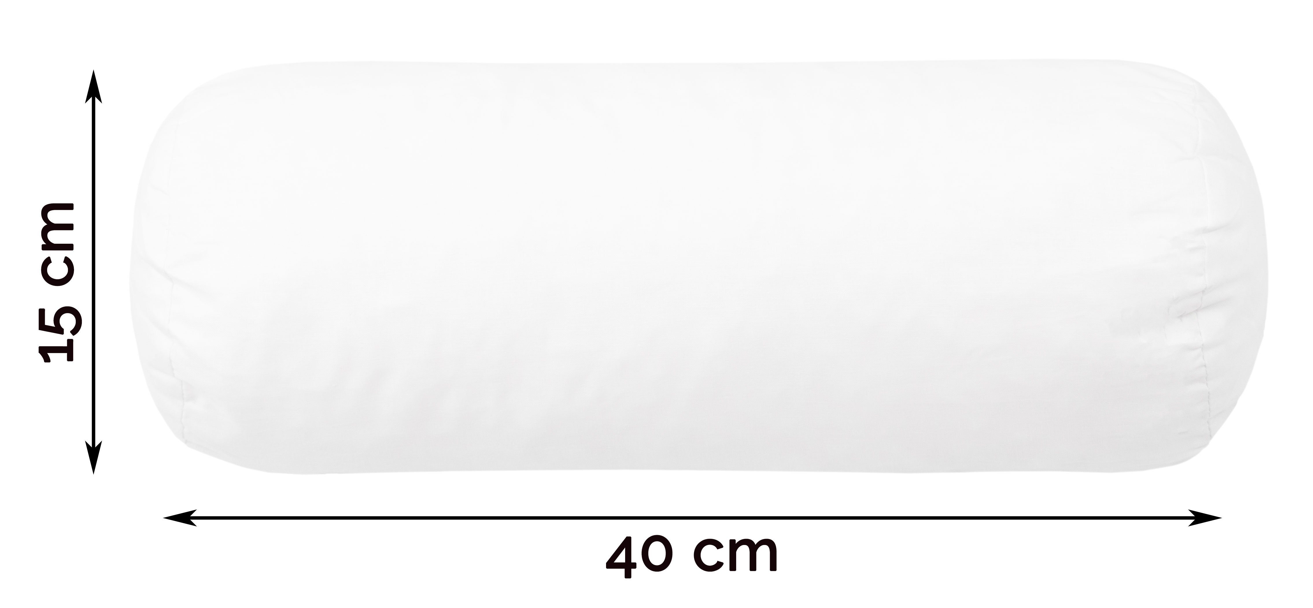 Baumwolle, 50% 1-tlg., 50% Nackenrolle, Polyester, cm, atmungsaktiv, vom x Hotelwäschespezialisten 40 15 ZOLLNER