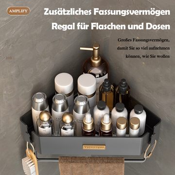 Welikera Duschablage, kein Stanzen dreieckiges Küchen-Badezimmer-Aufbewahrungsregal
