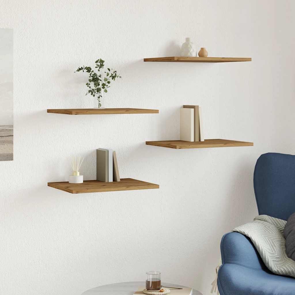vidaXL Bücherregal Regalböden 4 Stk. Artisan-Eiche günstig online kaufen