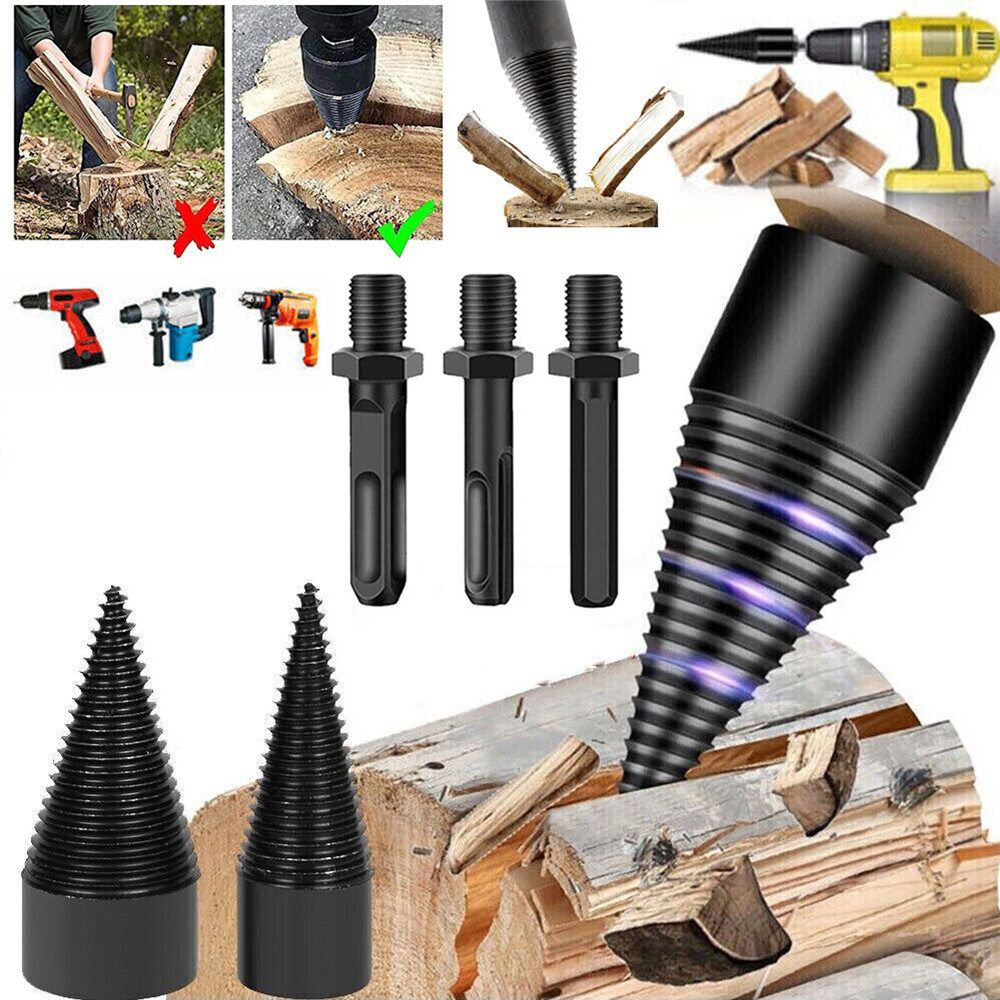 PRIISF Mehrzweckbohrer Bohrkegel Holzspalter Schraube Kegelspalter Bohrmasc günstig online kaufen
