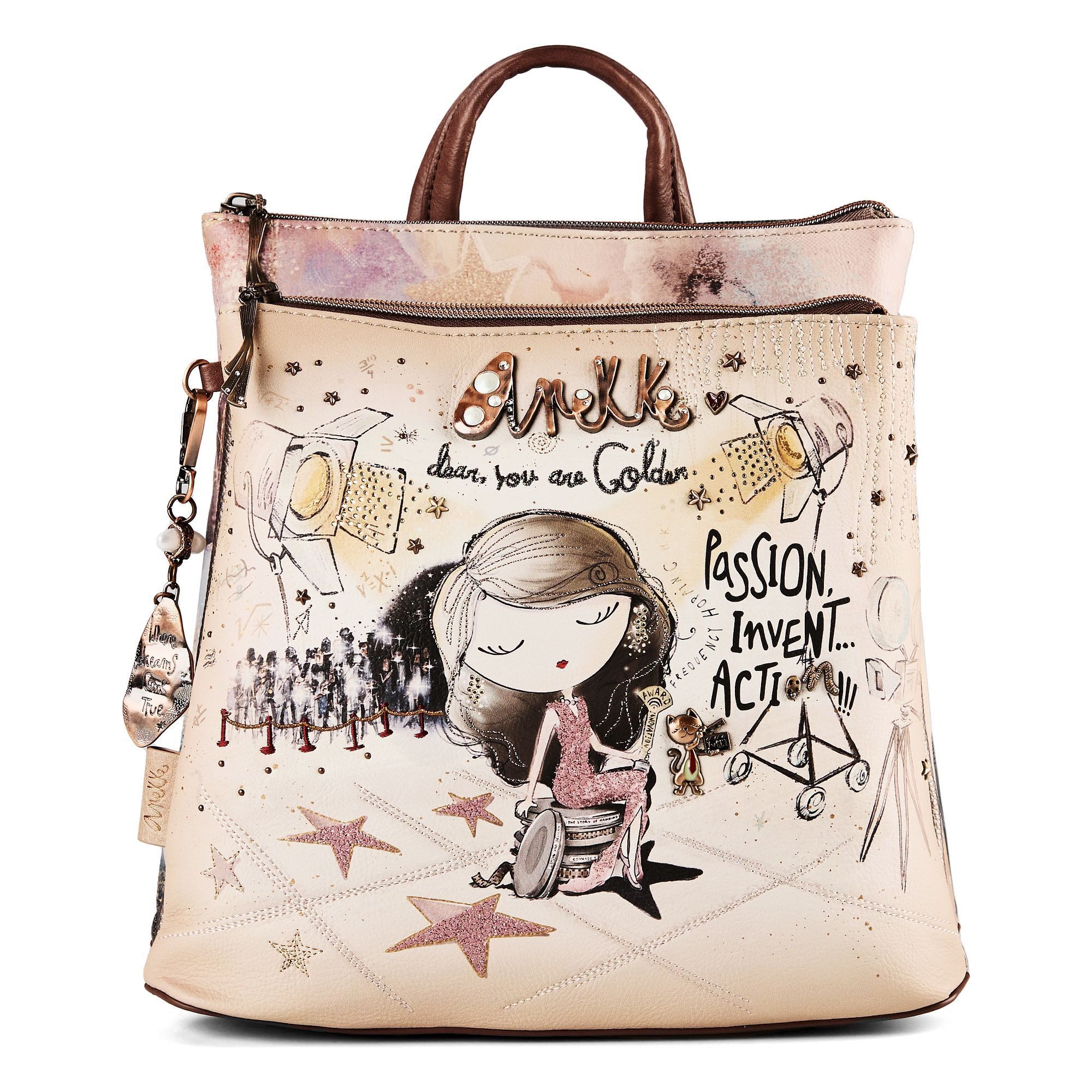 Anekke Cityrucksack Hollywood, Polyurethan günstig online kaufen