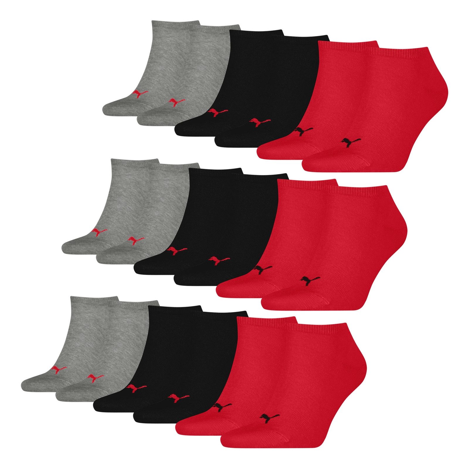 PUMA Sneakersocken Soft Cotton (9-Paar) mit Cat-Logo und PUMA-Schriftzug