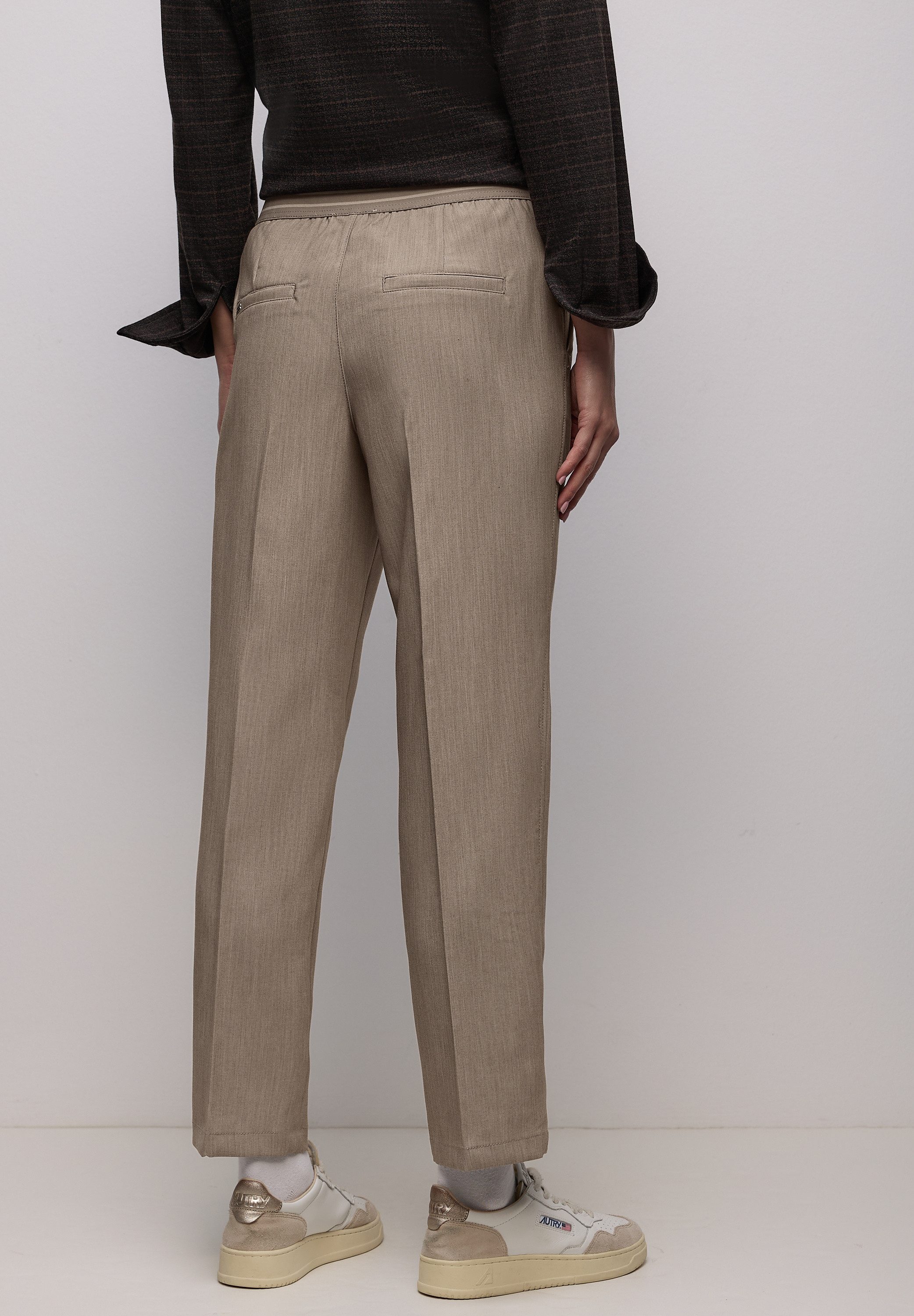 CECIL Chinos im elastischen Materialmix