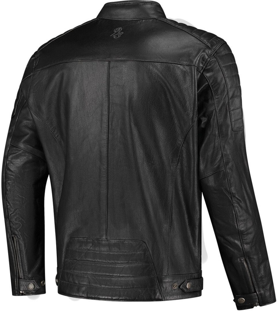 Rusty Stitches Motorradjacke Cooper Motorrad Lederjacke herausnehmbares Innenfutter