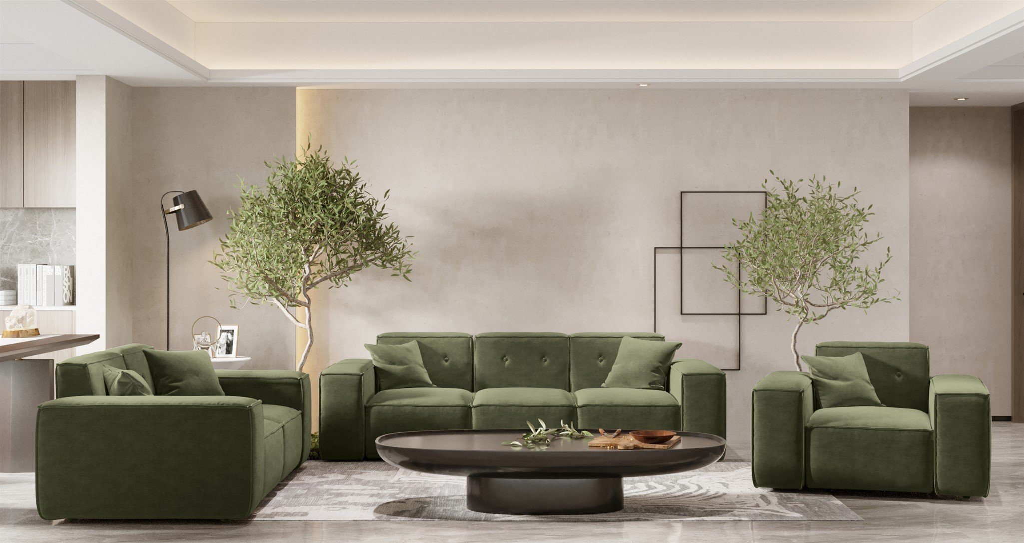 Fun Möbel Polstergarnitur Sofaset Designersofa CESINA günstig online kaufen