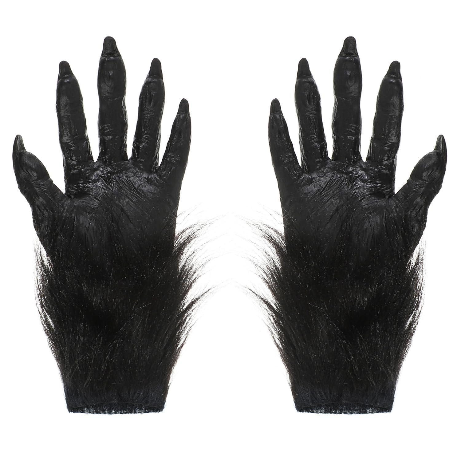 LuxusKollektion Monster-Kostüm Handschuhe Werwolf mit Krallen Halloween Kostüm Zubehör