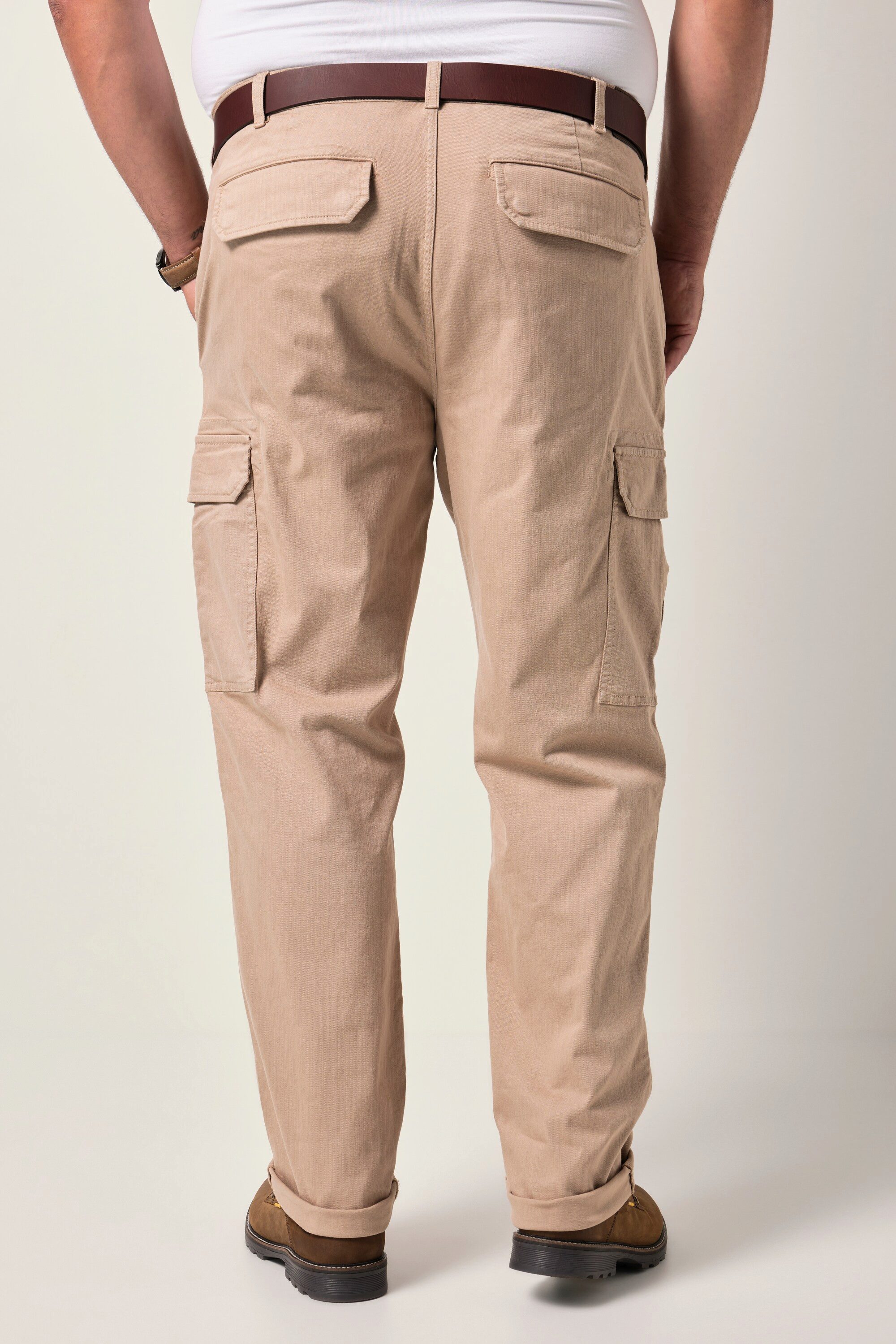 Men Plus 5-Pocket-Jeans Cargohose Bauchfit Straight Fit Colordenim