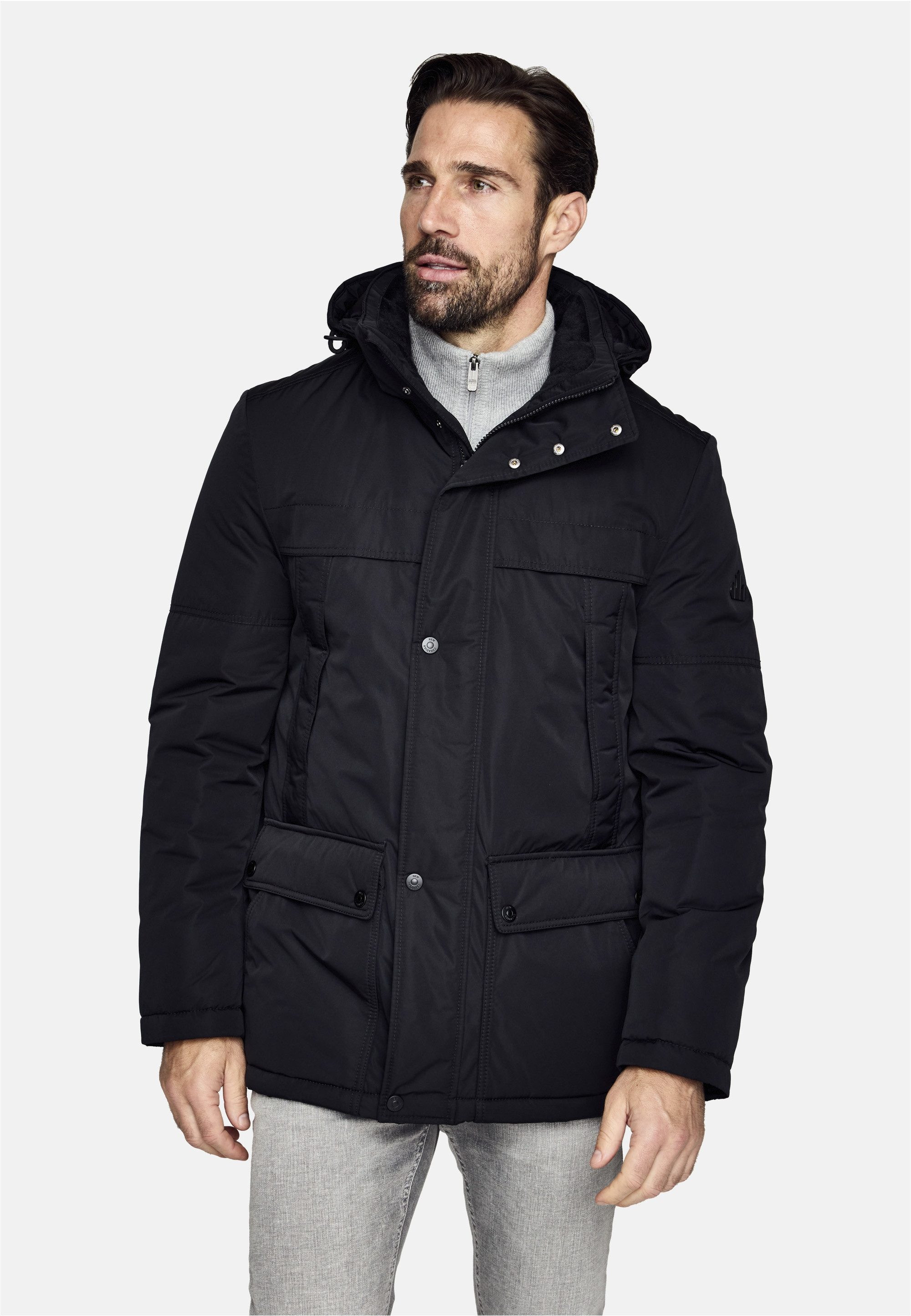 New Canadian Outdoorjacke dry iQ mit Fleece-Einsatz am Innenkragen
