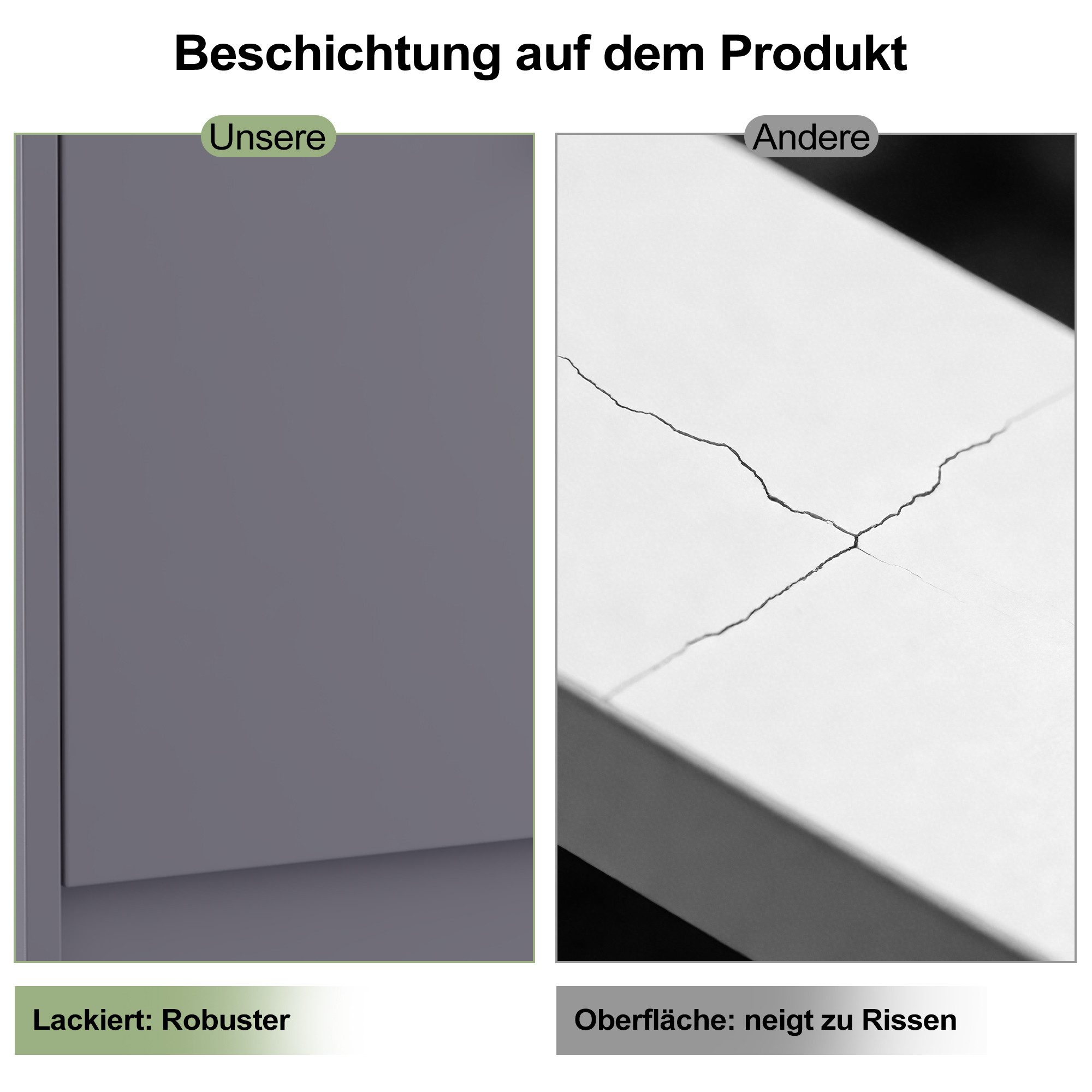 radelldar Waschbeckenunterschrank mit 2 Türen & einem offenen Fach, Badunterschrank (1-St)
